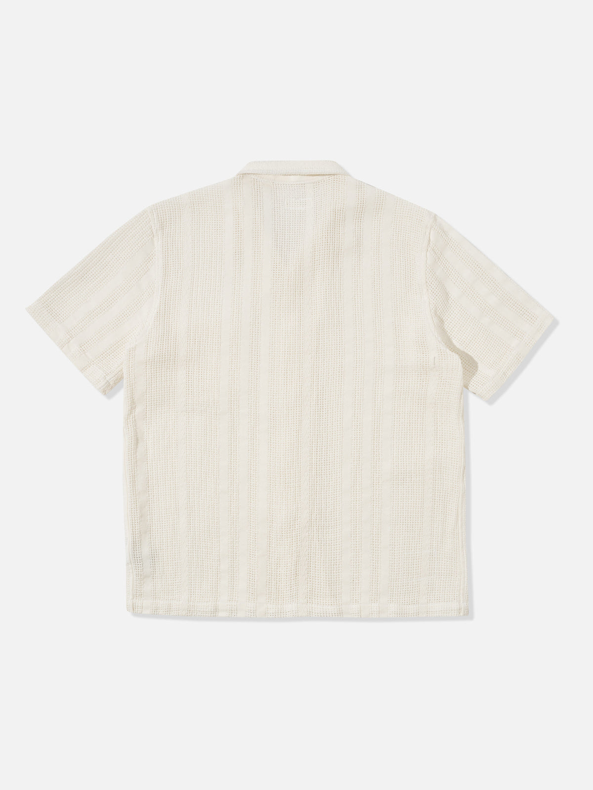 Universal Works Road Shirt in Ecru Reef Cotton