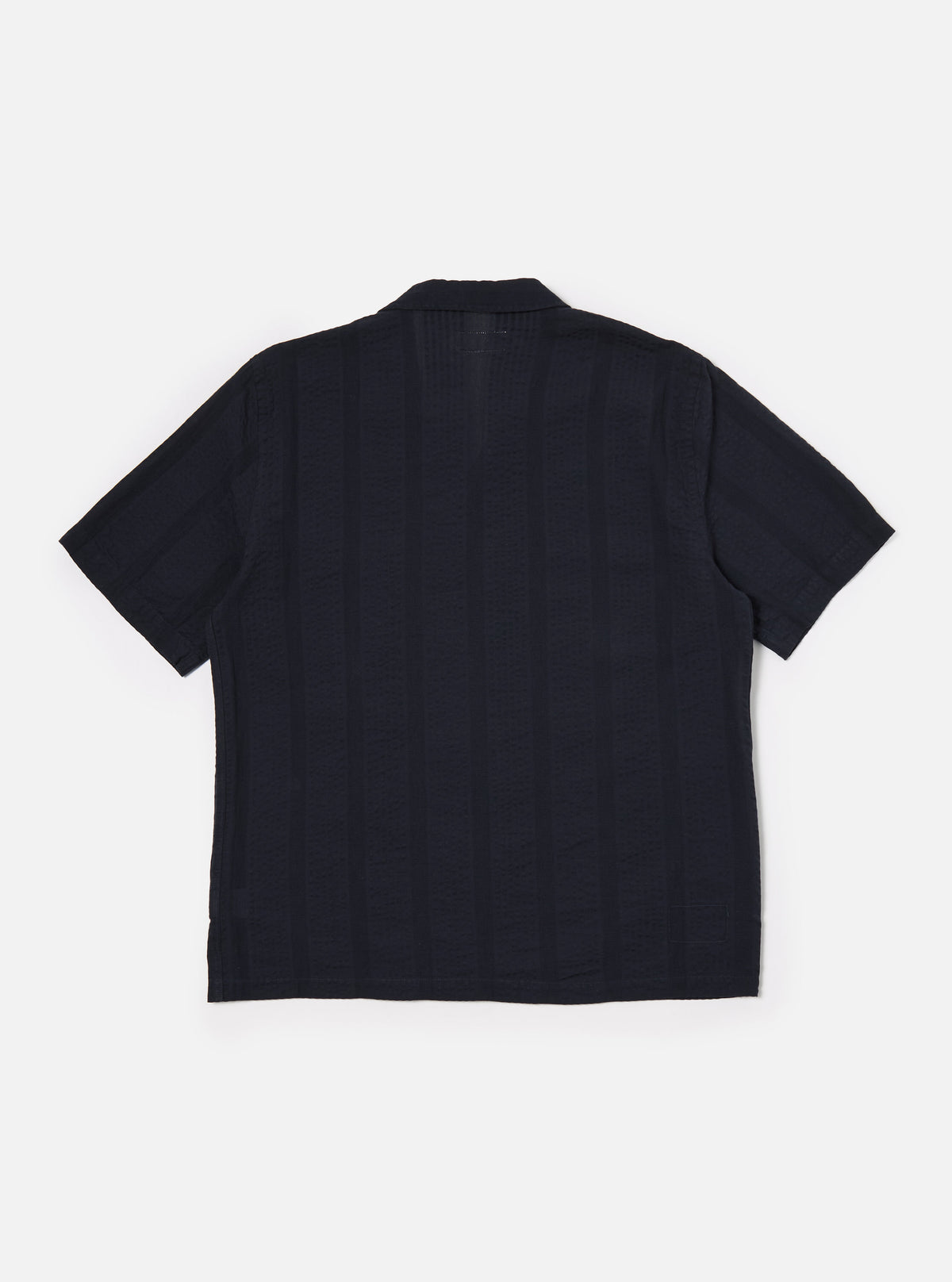 Universal Works Sal Road Shirt in Navy Maui Cotton