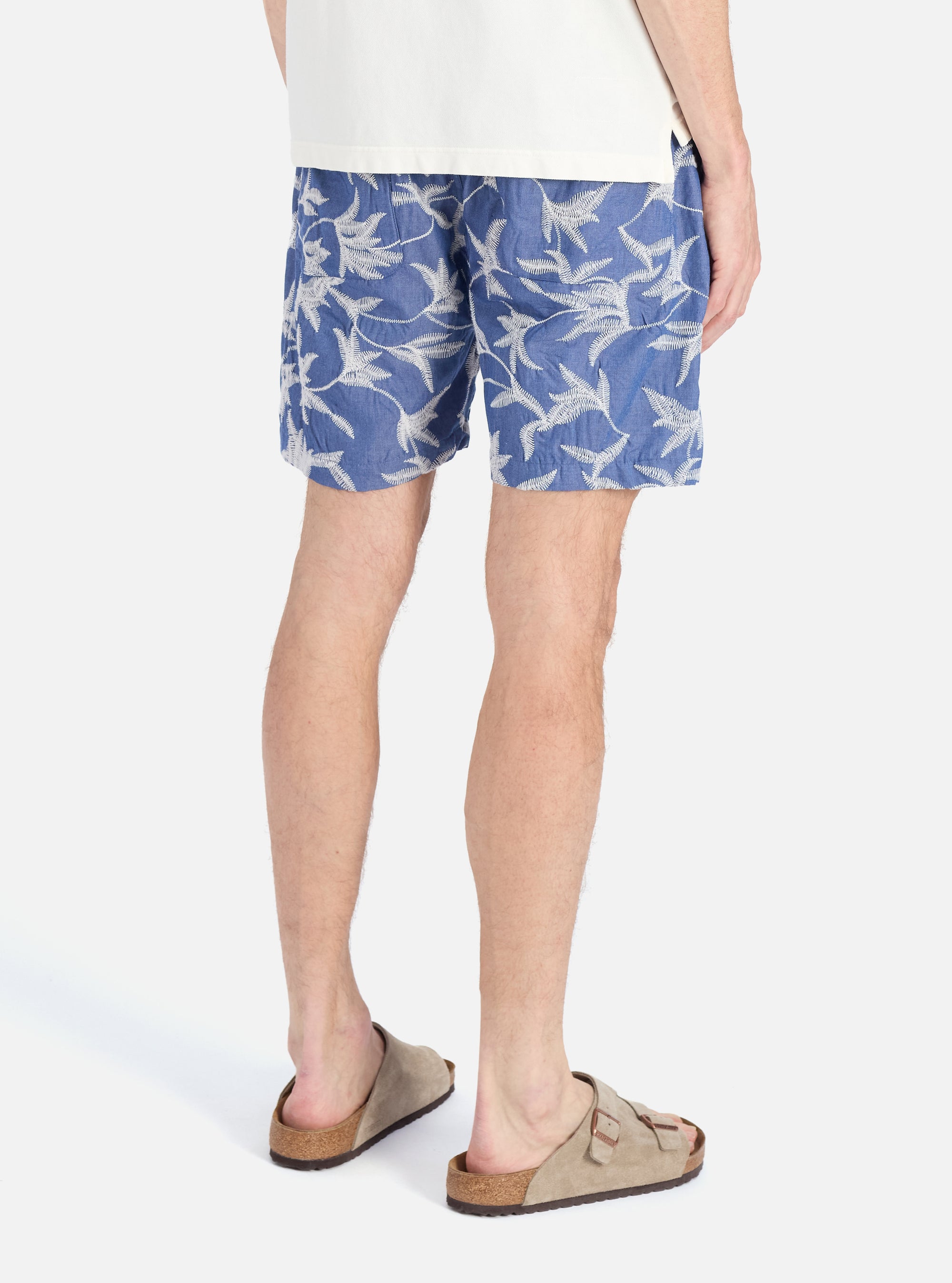 Indigo Summer Jungle Cotton Simple Short