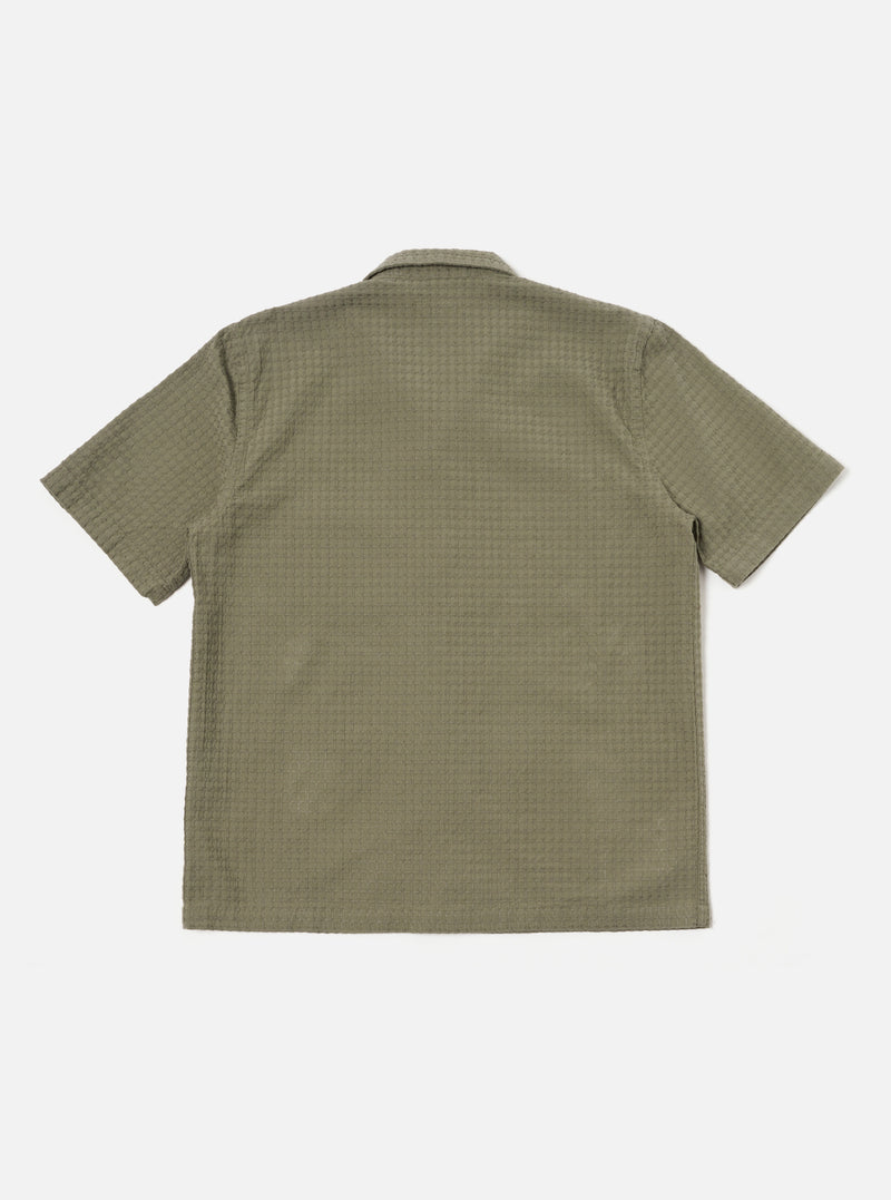 Universal Works Road Shirt in Olive Delos