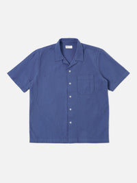 Universal Works Road Shirt in Blue Delos