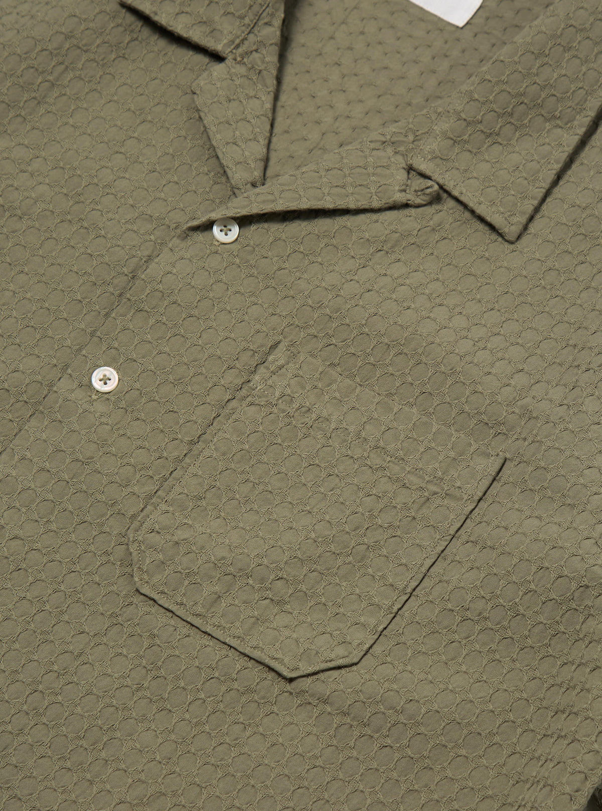 Universal Works Road Shirt in Olive Delos