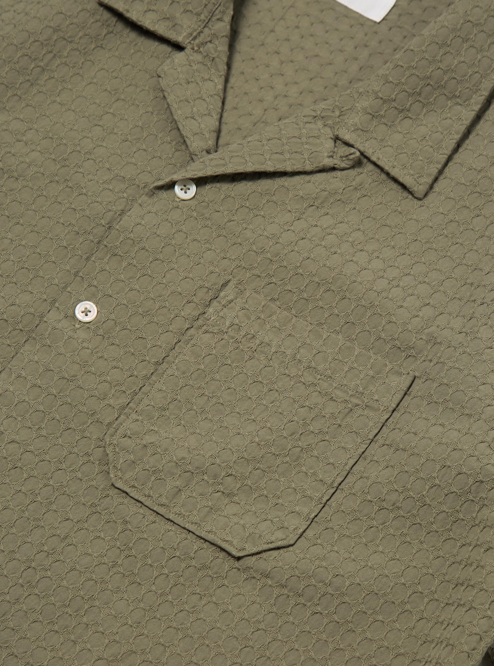 Universal Works Road Shirt in Olive Delos