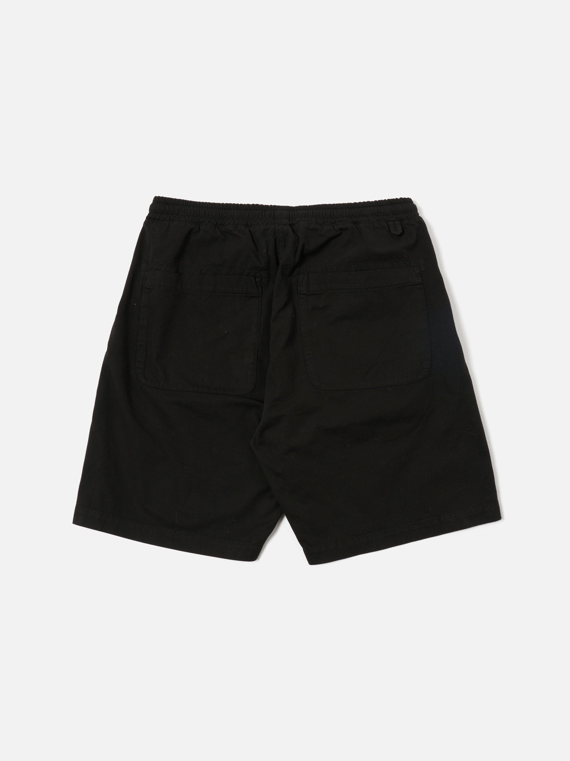 Universal Works Simple Short in Black Kelly Cotton