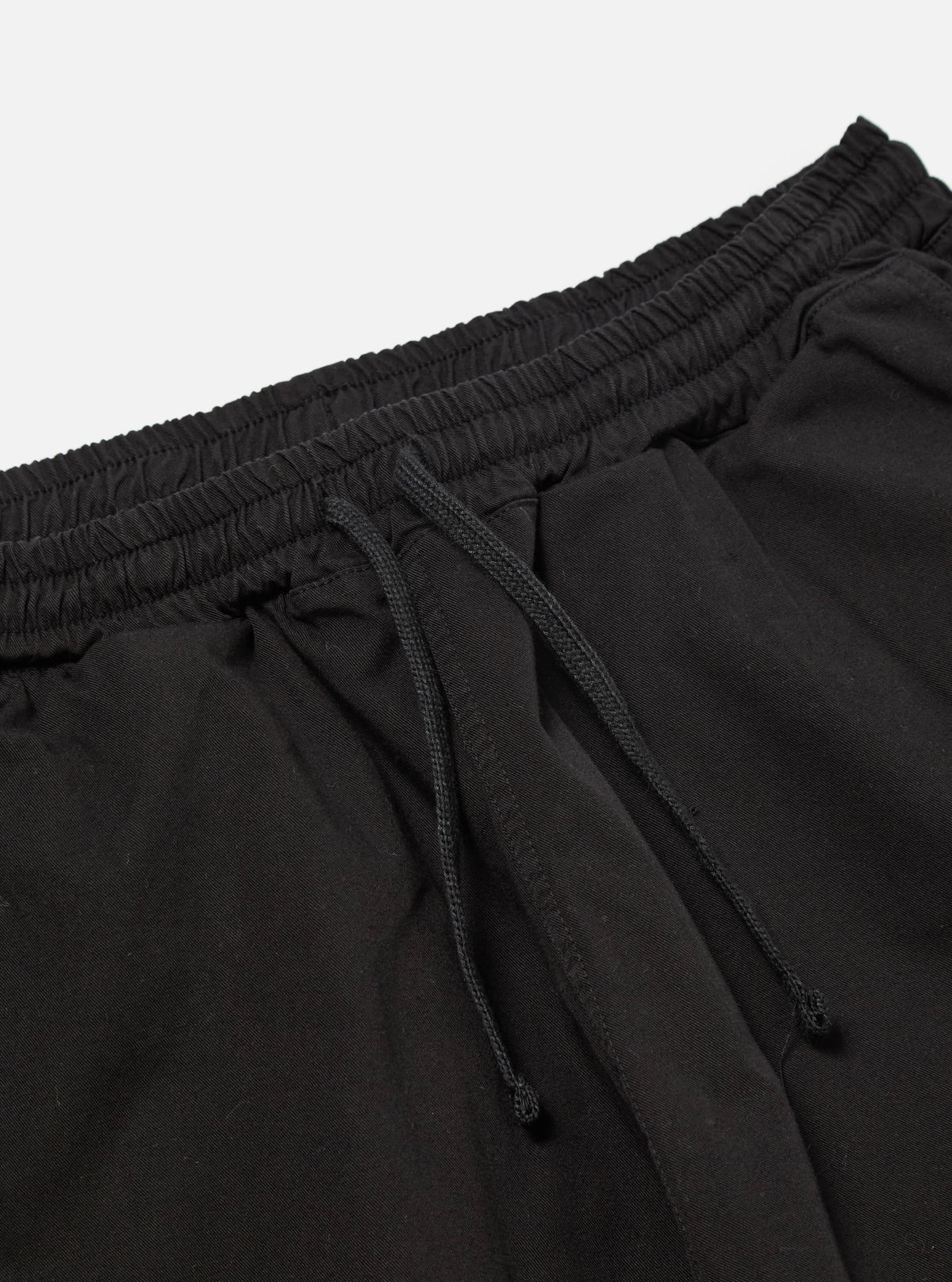 Universal Works Simple Short in Black Kelly Cotton