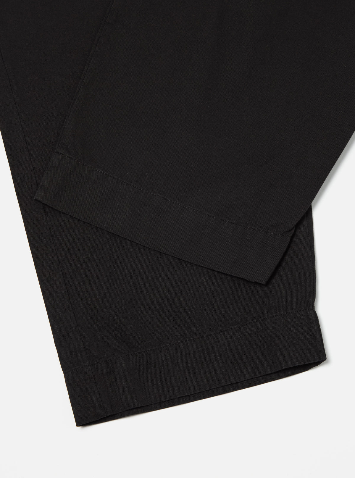 Universal Works Judo Pant in Black Kelly Cotton