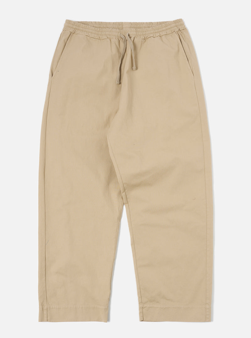 Universal Works Judo Pant in Sand Kelly Cotton