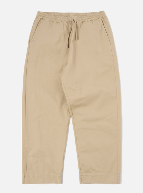 Universal Works Judo Pant in Sand Kelly Cotton