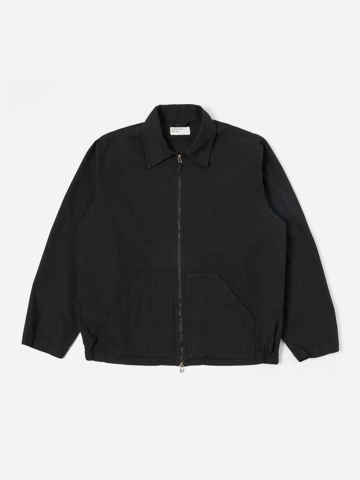 Universal Works Pembroke Jacket in Black Kelly Cotton