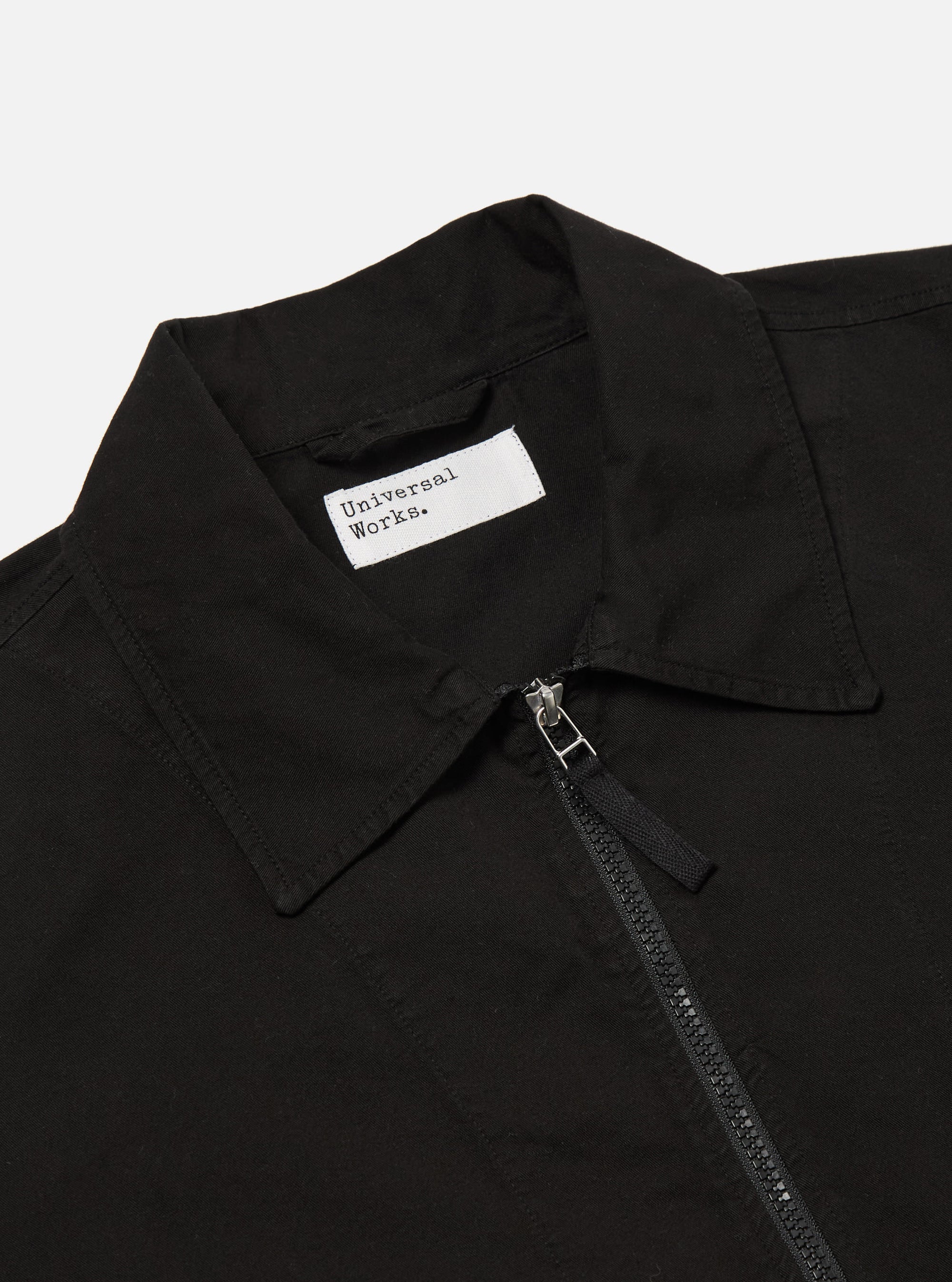 Universal Works Pembroke Jacket in Black Kelly Cotton