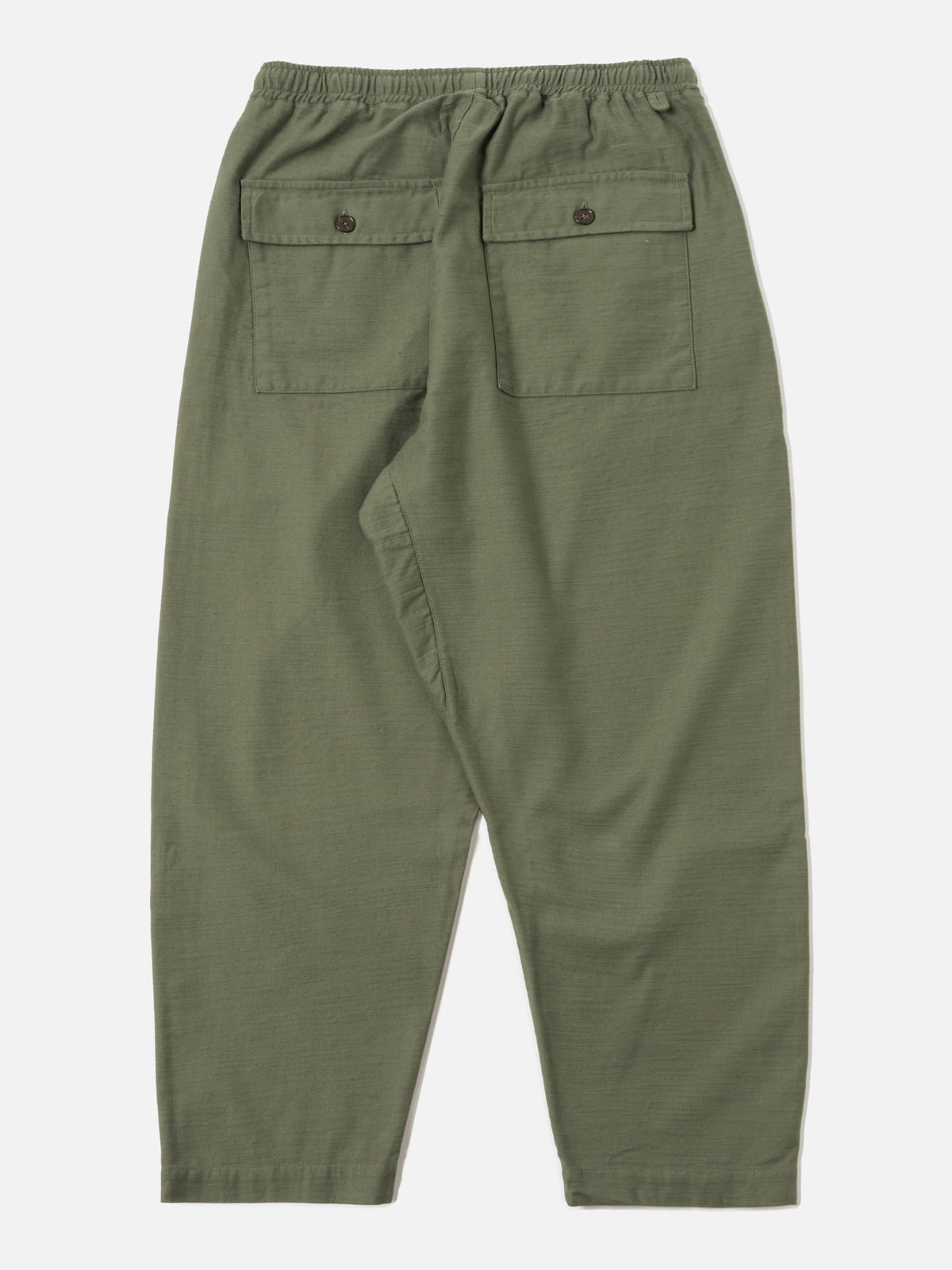 Universal Works Braga Pant in Olive Slub Sateen