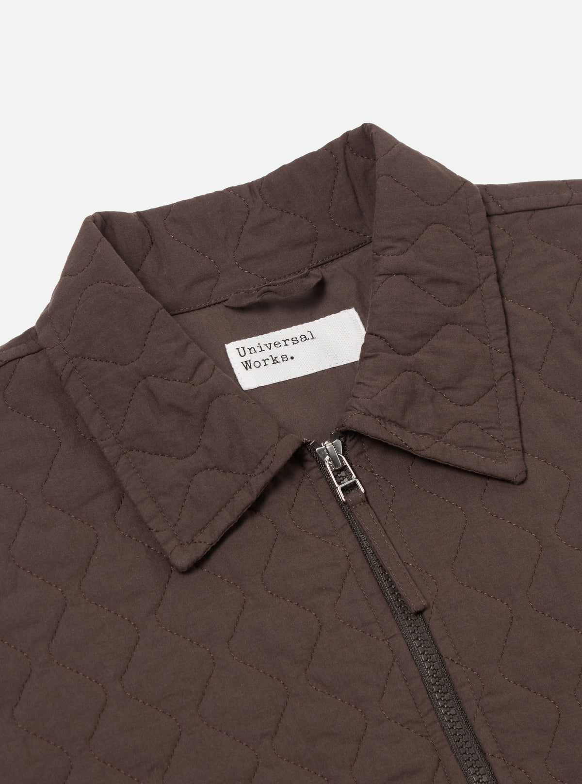 Universal Works Gower Jacket in Brown Quilt Cotton