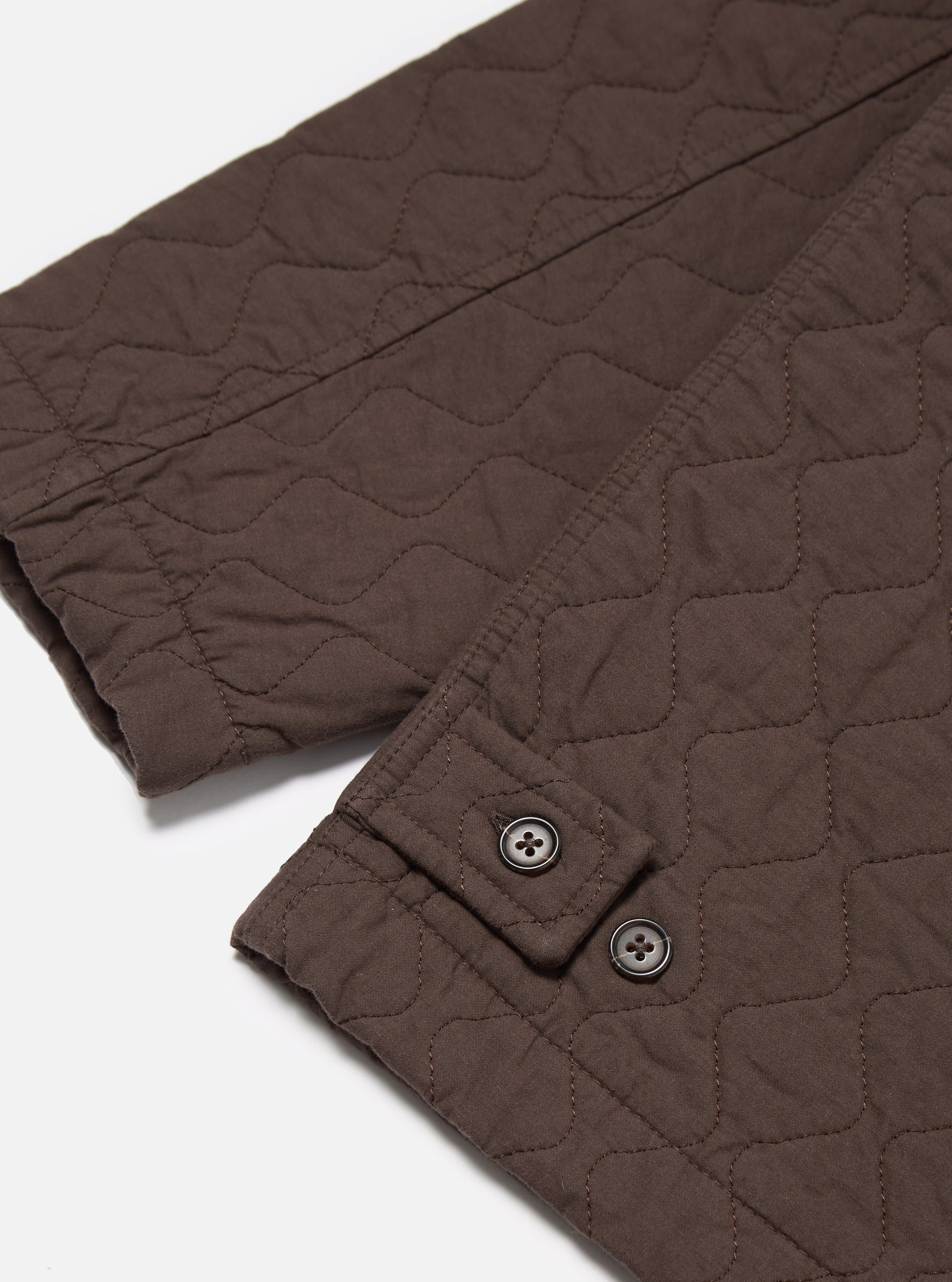 Universal Works Gower Jacket in Brown Quilt Cotton