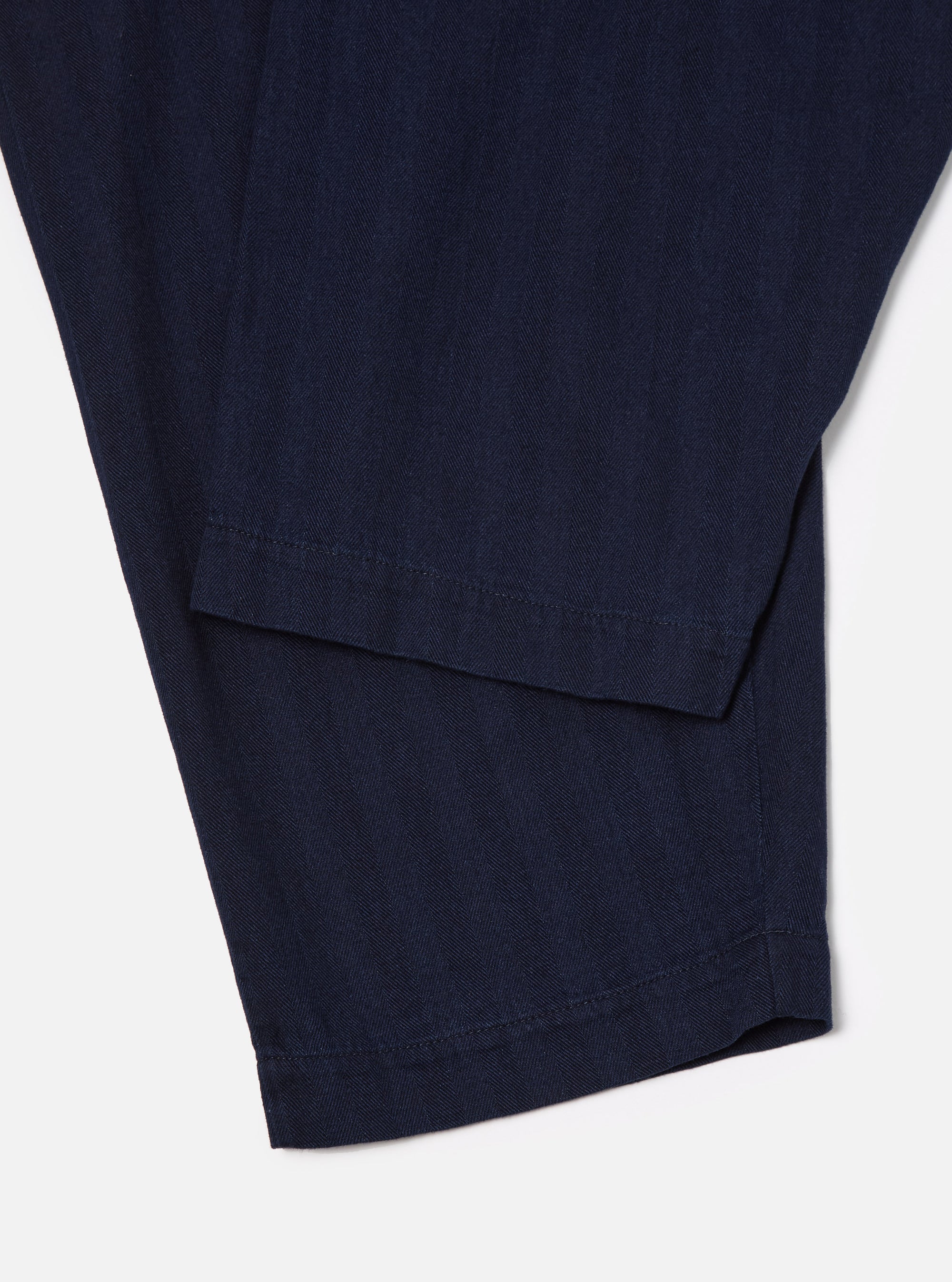 Universal Works Braga Pant in Indigo Herringbone Denim