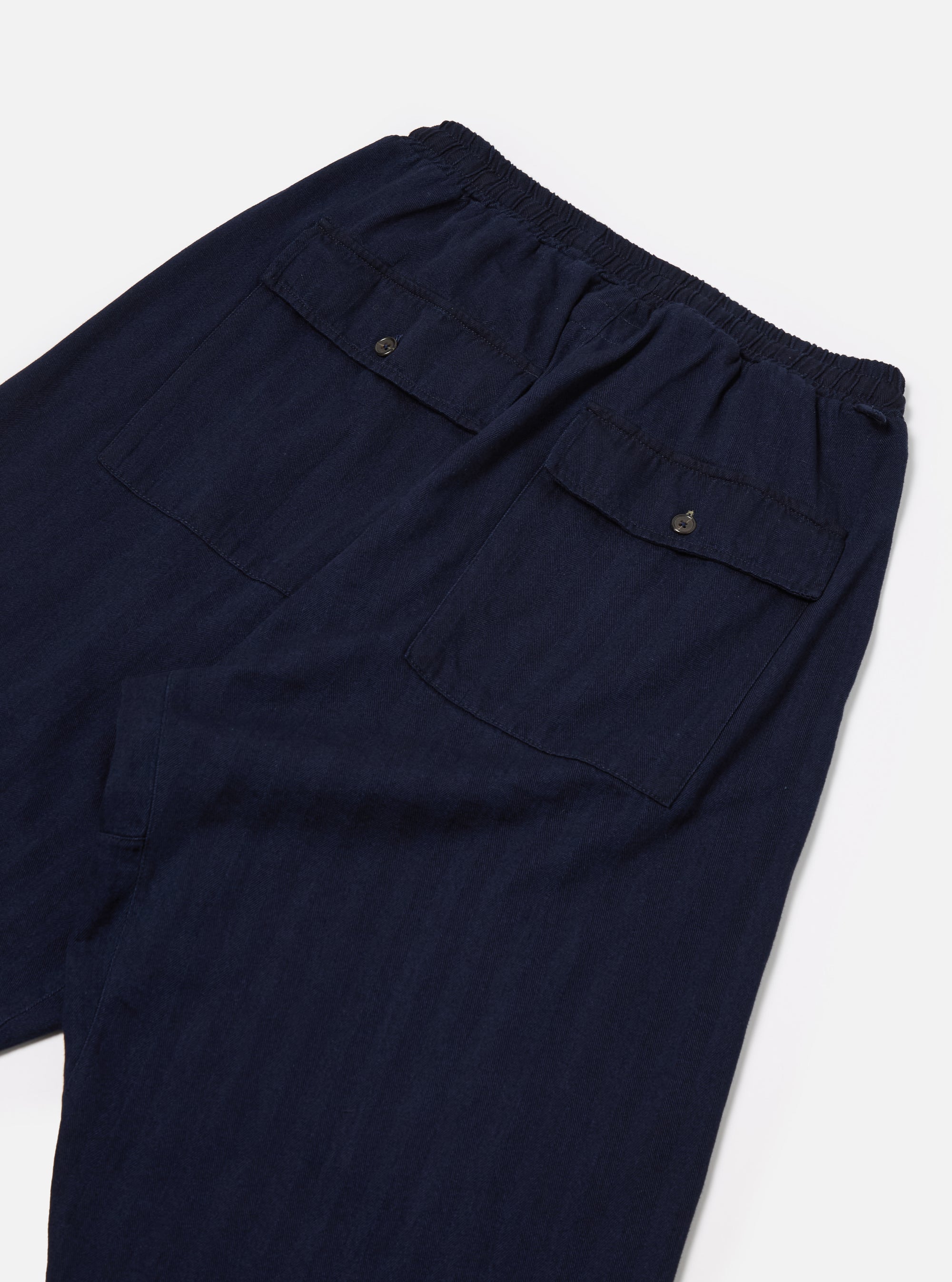 Universal Works Braga Pant in Indigo Herringbone Denim