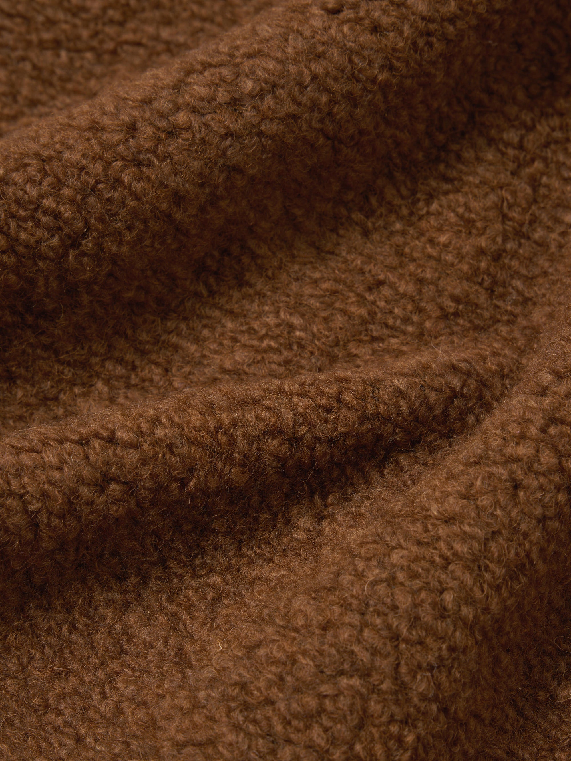 Universal Works Lancaster Jacket in Brown Alvar Fleece