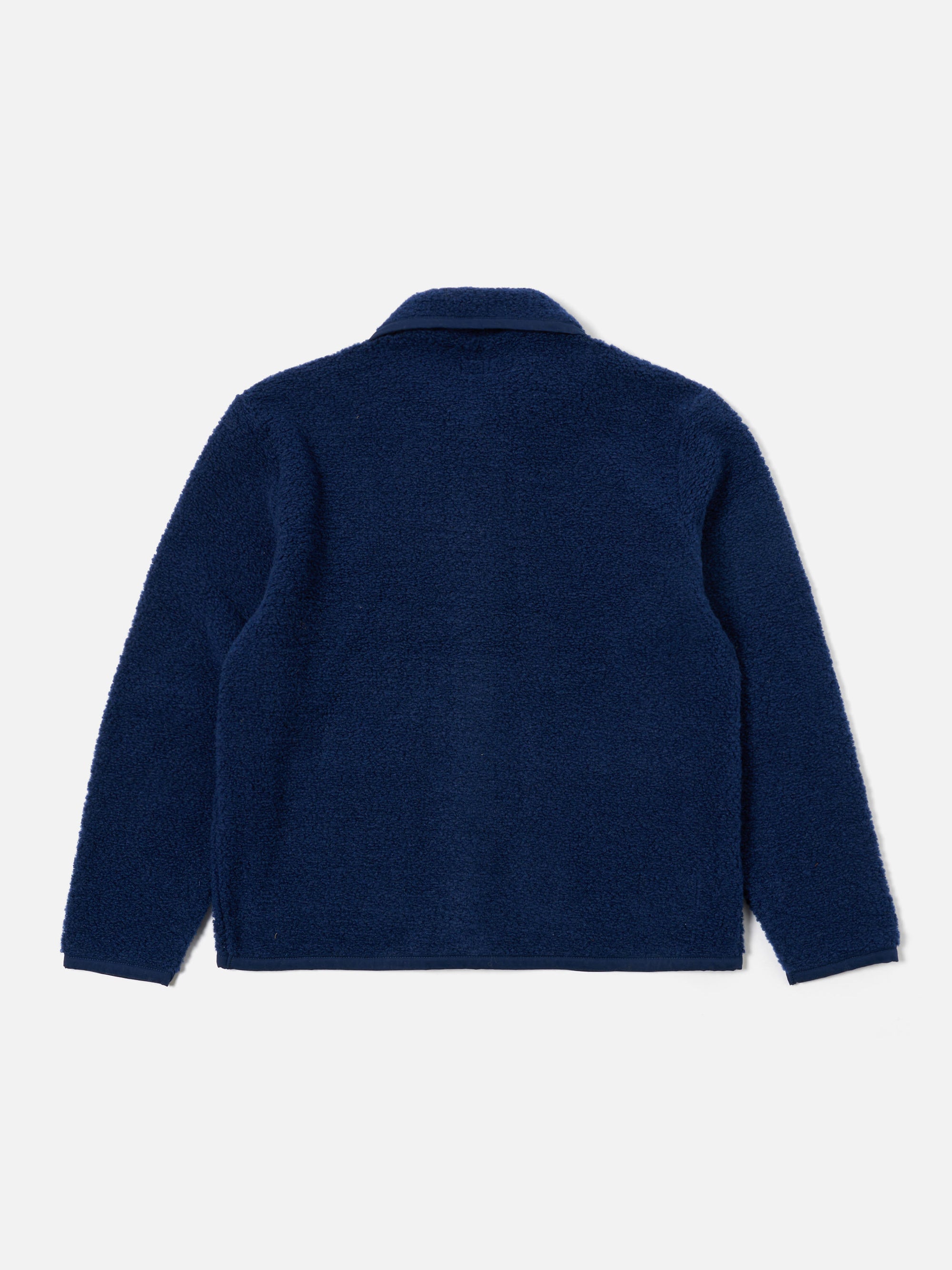 Universal Works Lancaster Jacket in Navy Alvar Fleece