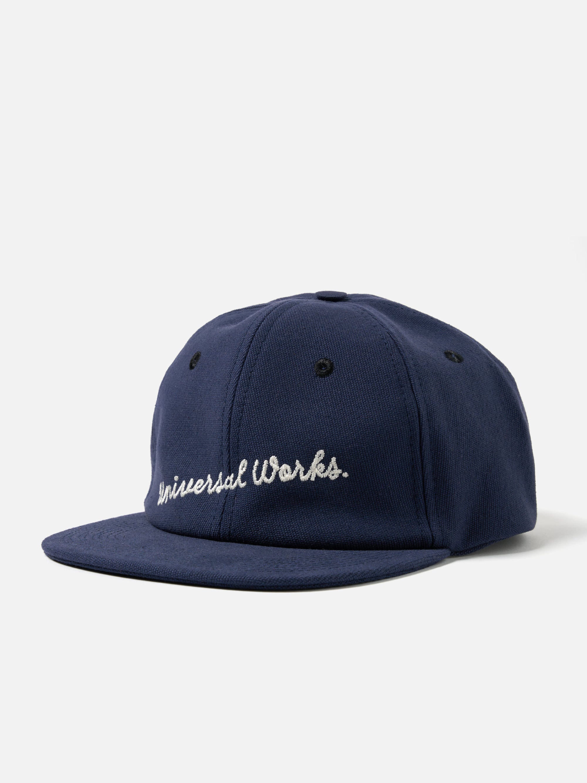 Universal Works Baseball Hat in Navy Canvas