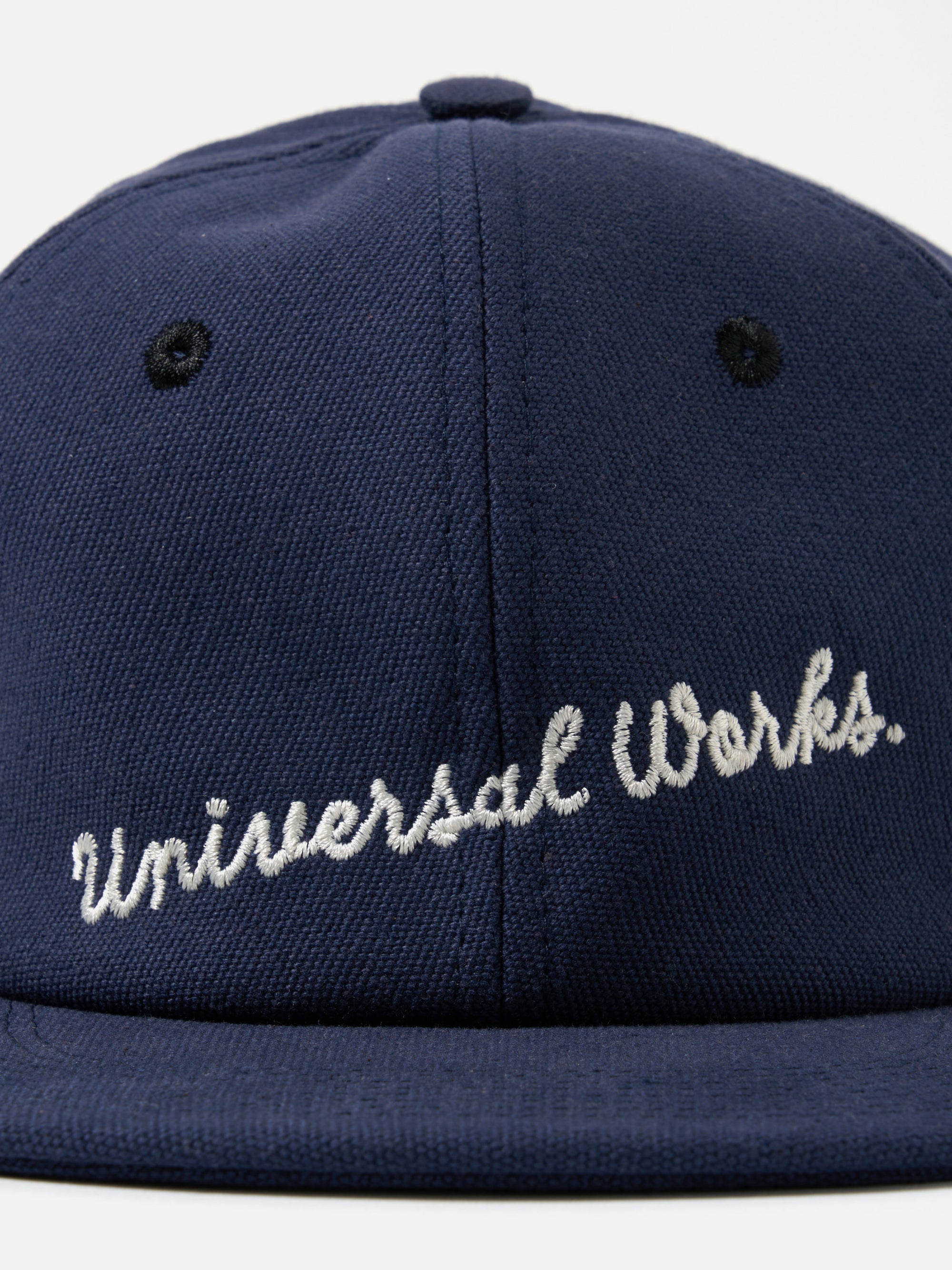 Universal Works Baseball Hat in Navy Canvas