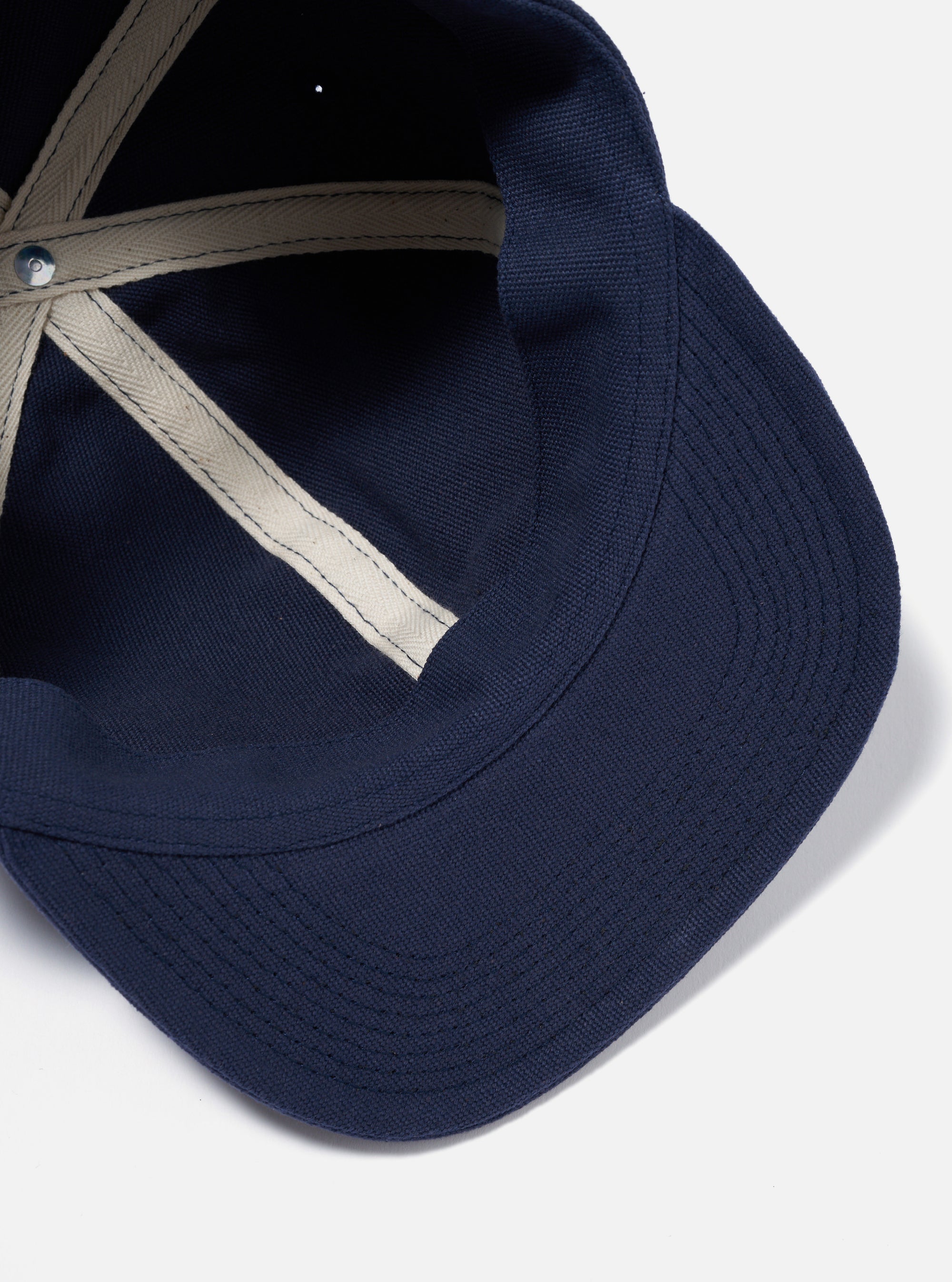 Universal Works Baseball Hat in Navy Canvas