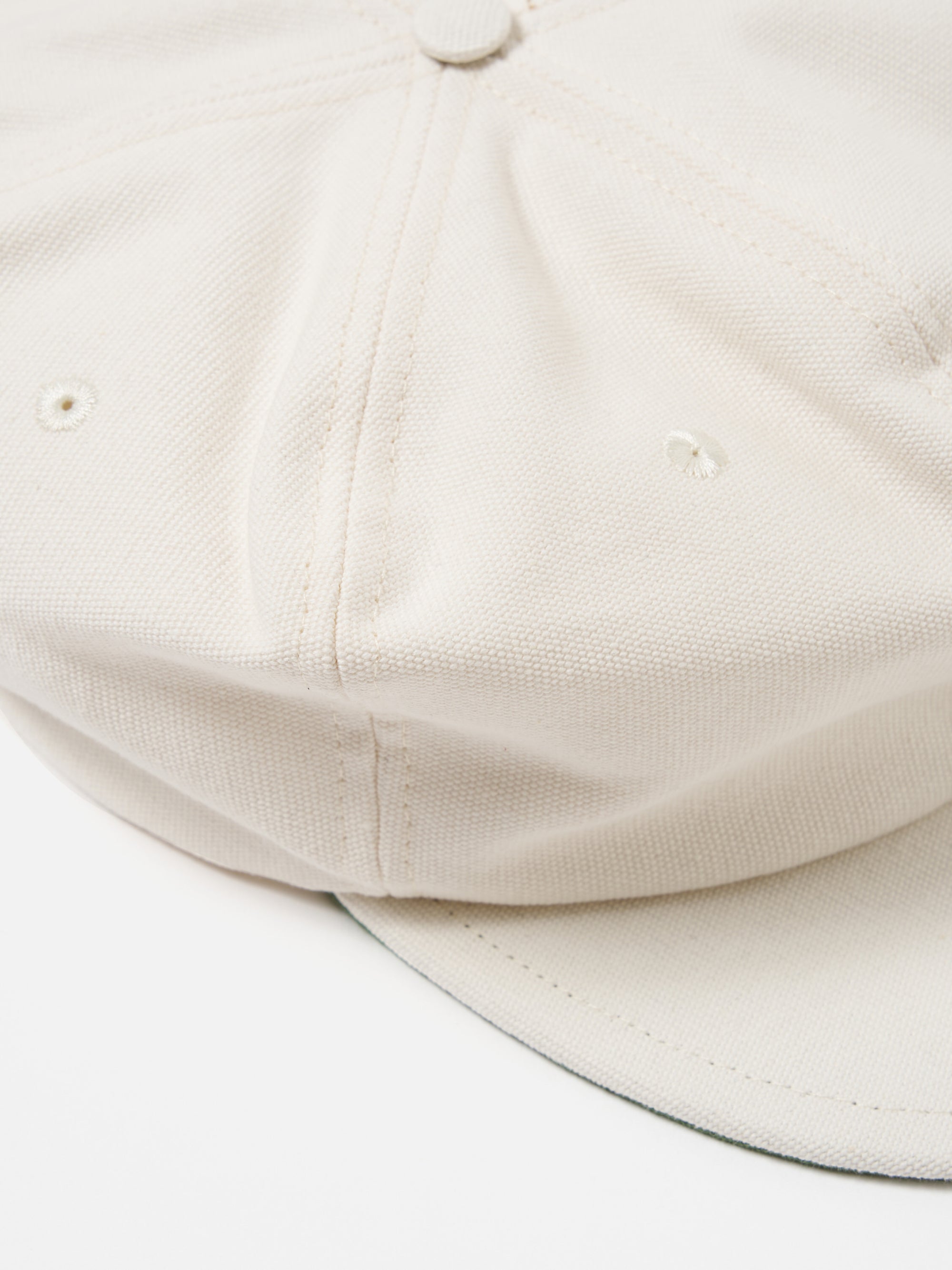 Universal Works Cricket Cap in Ecru Canvas