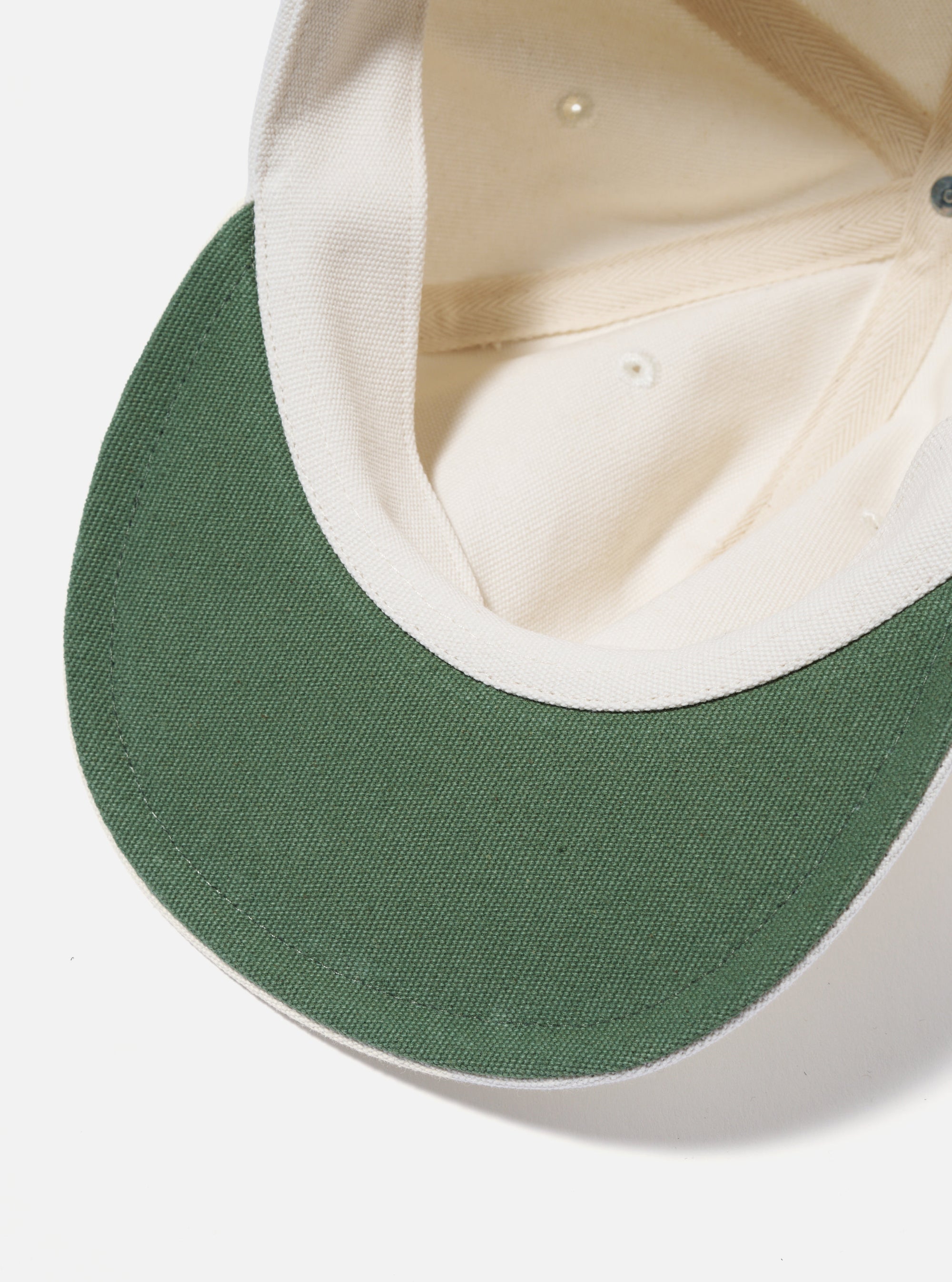 Universal Works Cricket Cap in Ecru Canvas