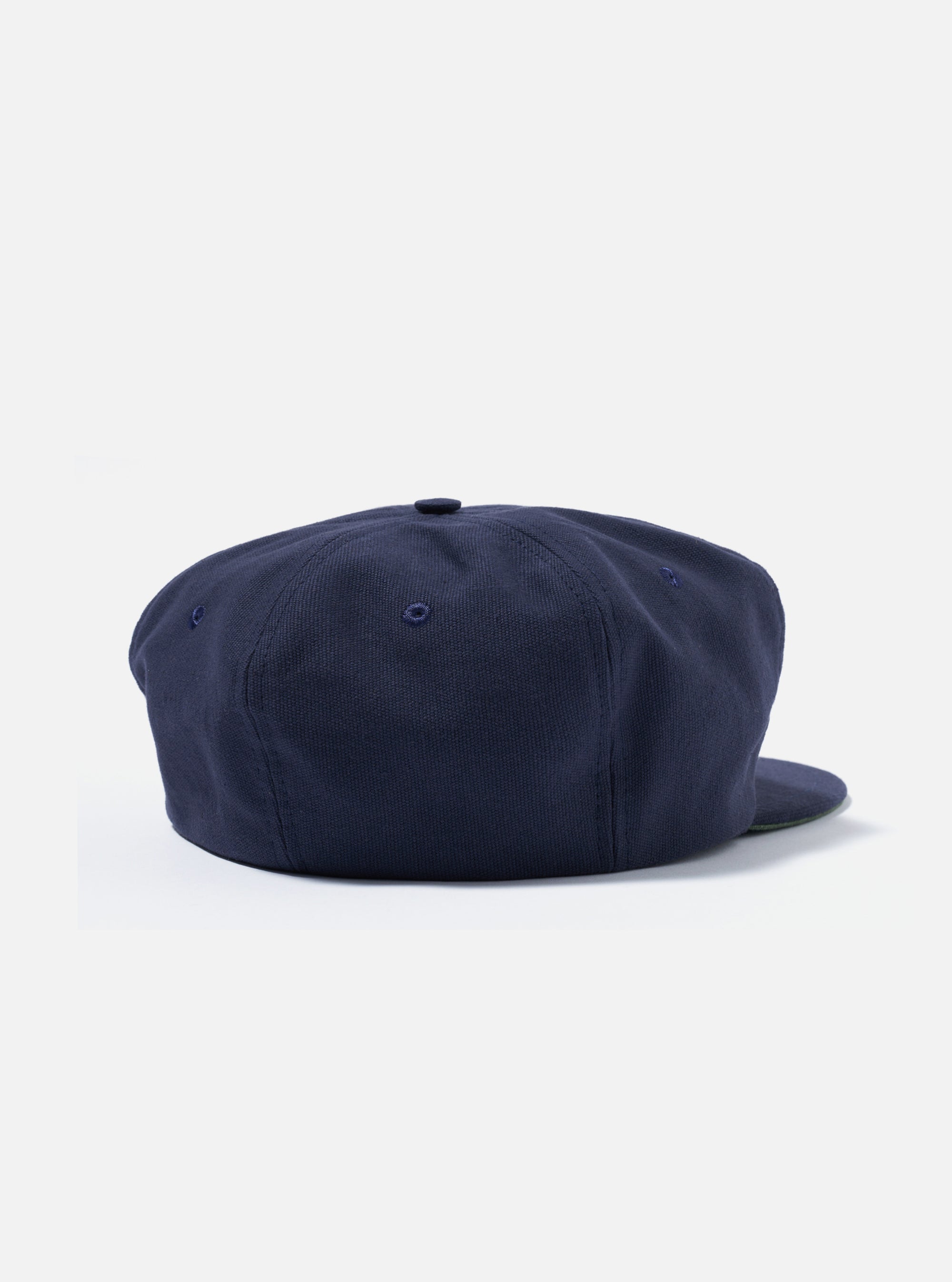 Universal Works Cricket Cap in Navy Canvas