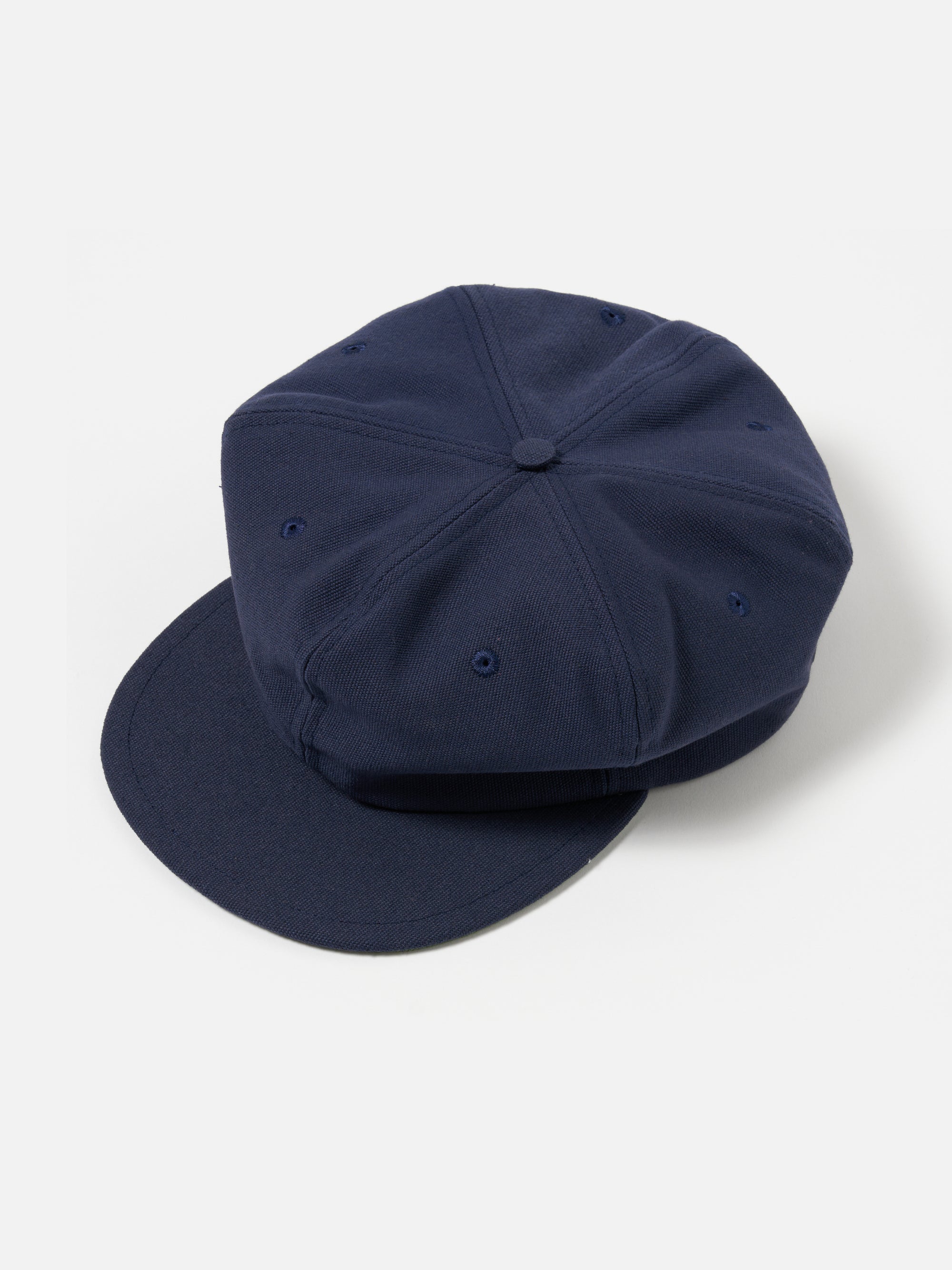 Universal Works Cricket Cap in Navy Canvas