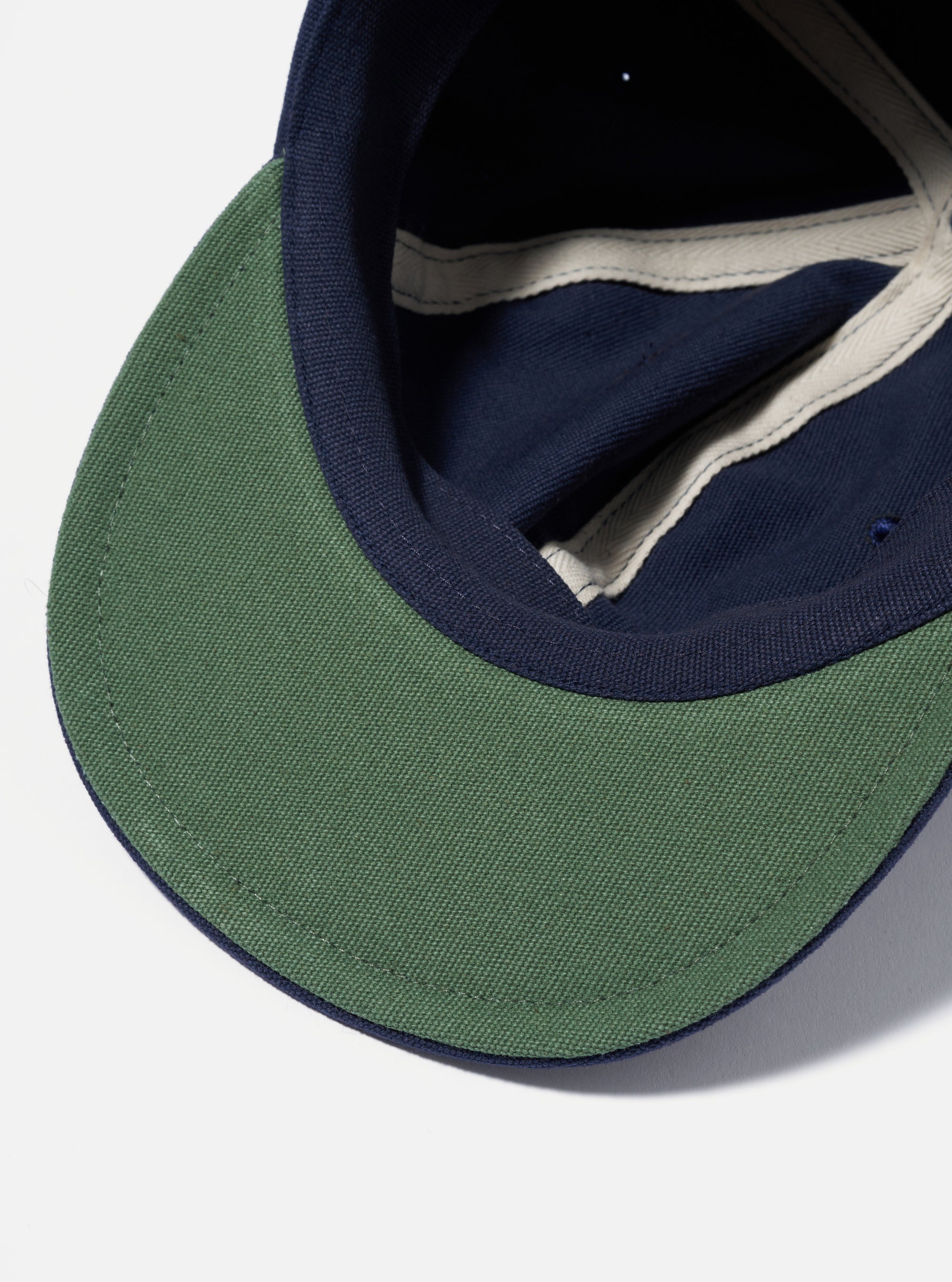 Universal Works Cricket Cap in Navy Canvas