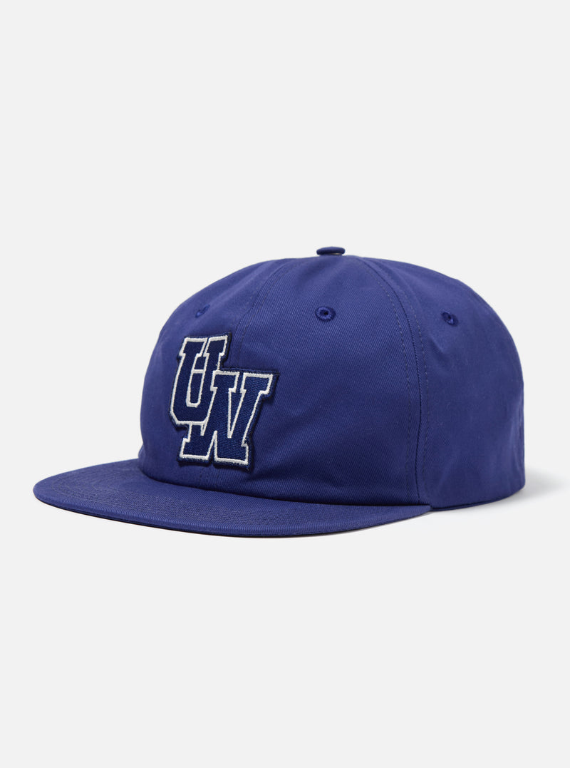 Universal Works Baseball Hat in Bright Navy Twill Cotton