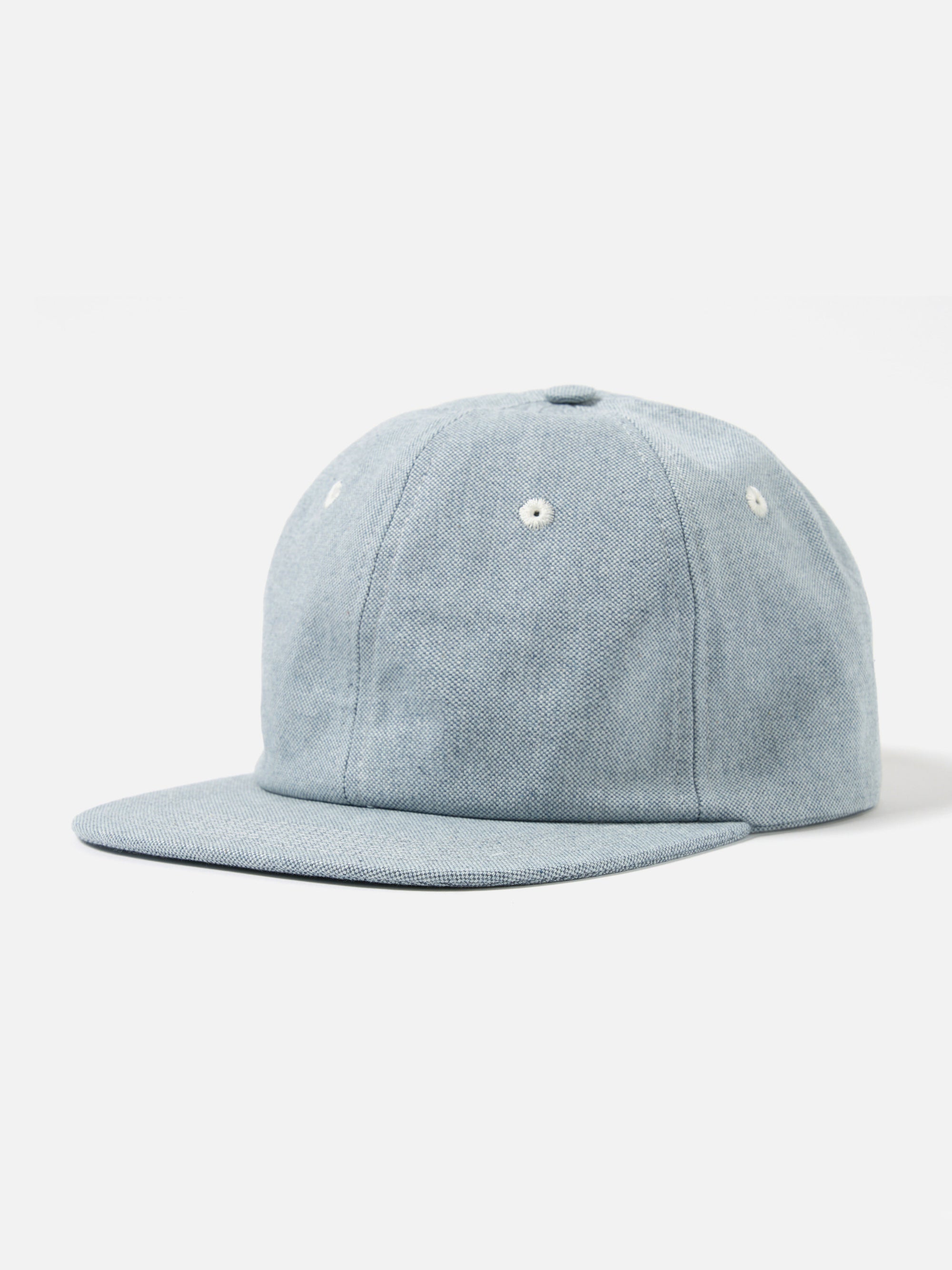 Universal Works Baseball Hat in Indigo Reworked Jean Cloth