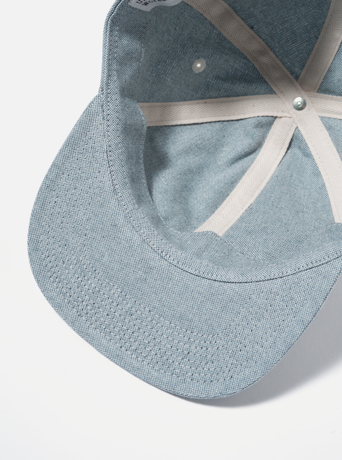 Universal Works Baseball Hat in Indigo Reworked Jean Cloth