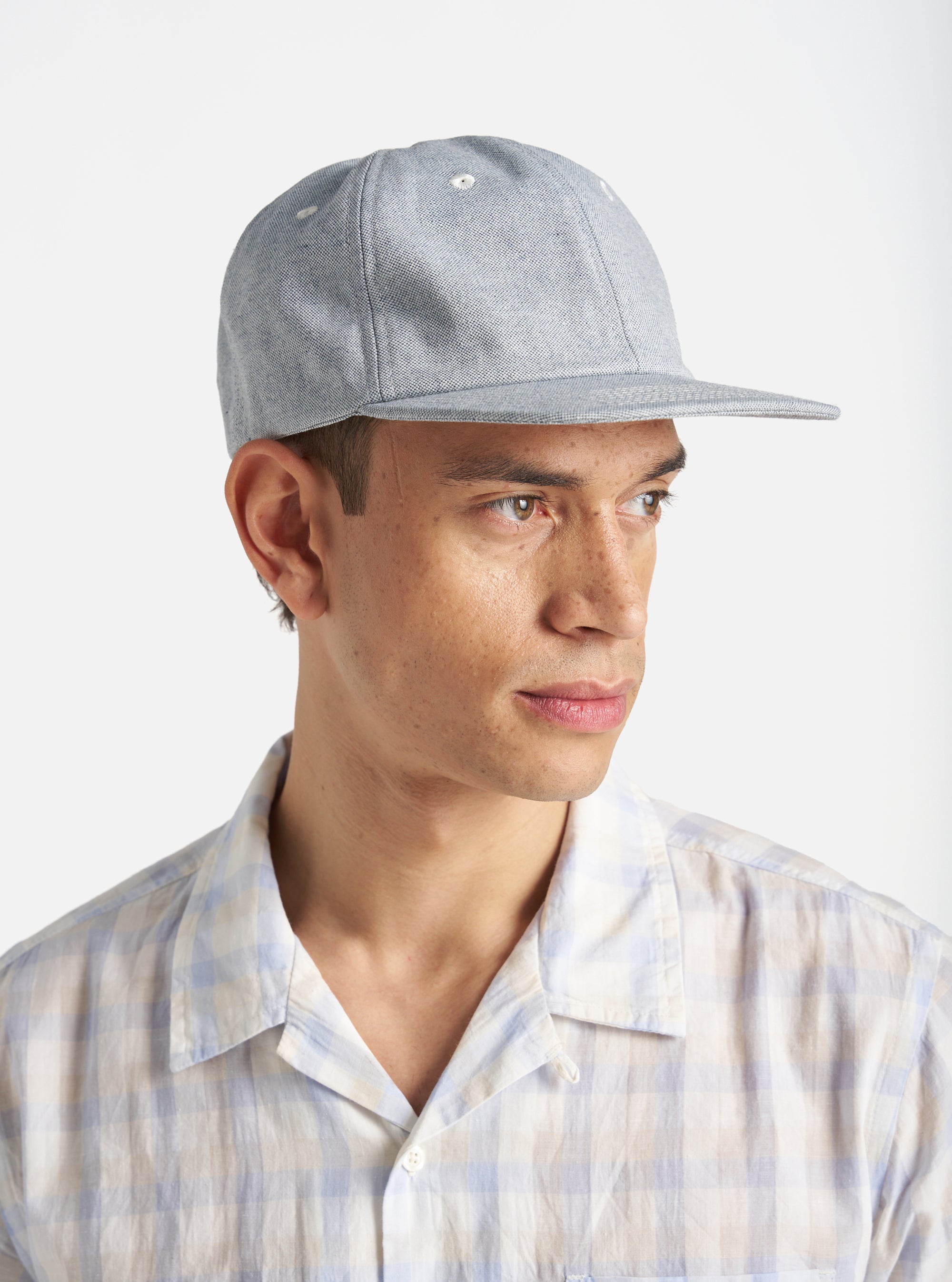 Universal Works Baseball Hat in Indigo Reworked Jean Cloth