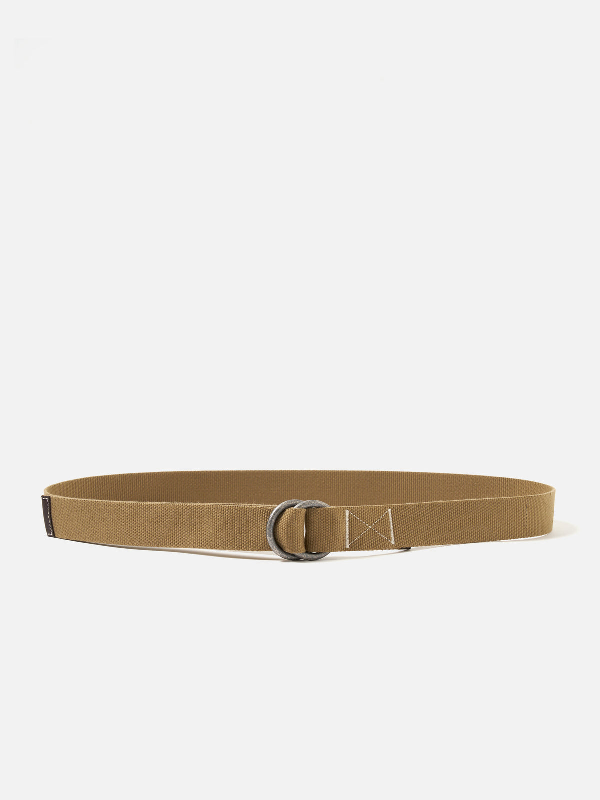 Universal Works O Ring Belt in Sand Cotton Webbing