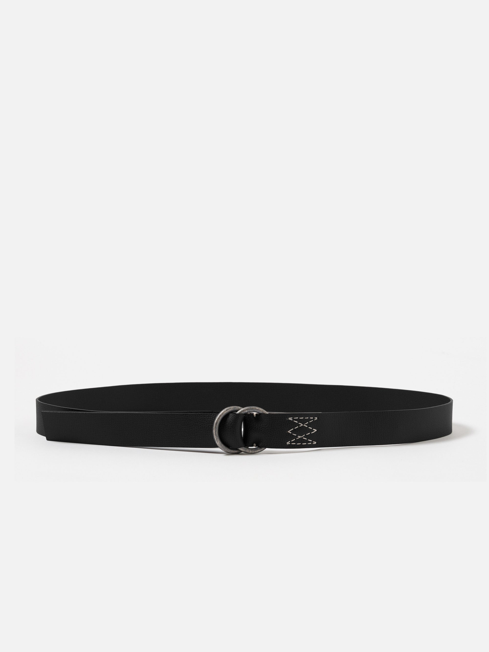 Universal Works O Ring Belt in Black Leather