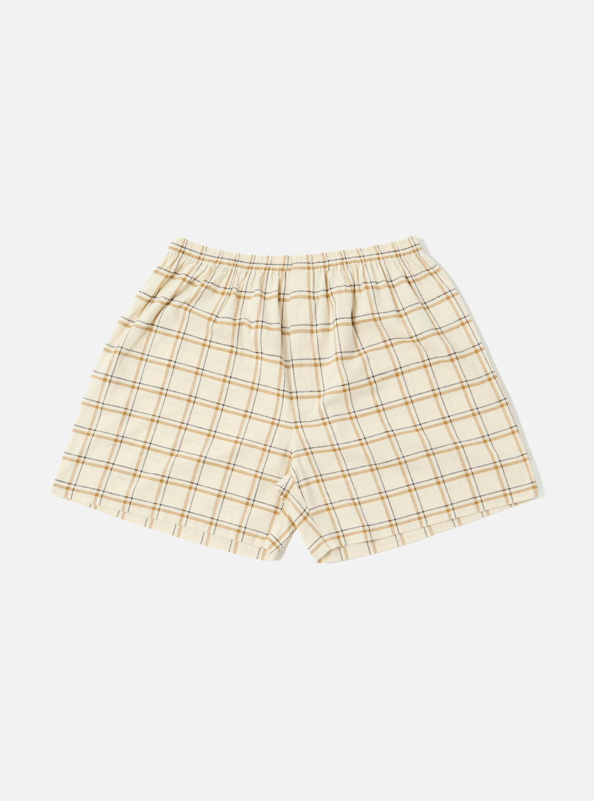 Universal Works Boxer Short in Ecru PJ Plaid