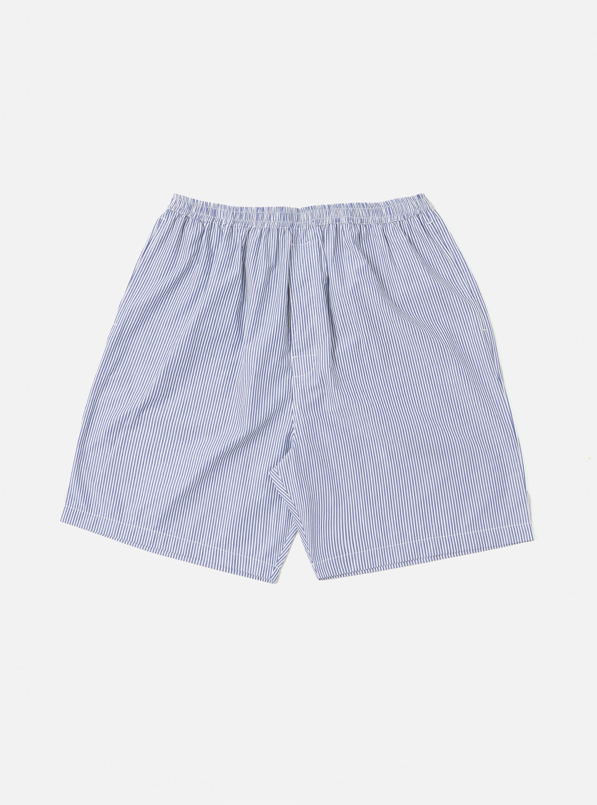 Universal Works Short Pyjama Set in Navy Classic Stripe