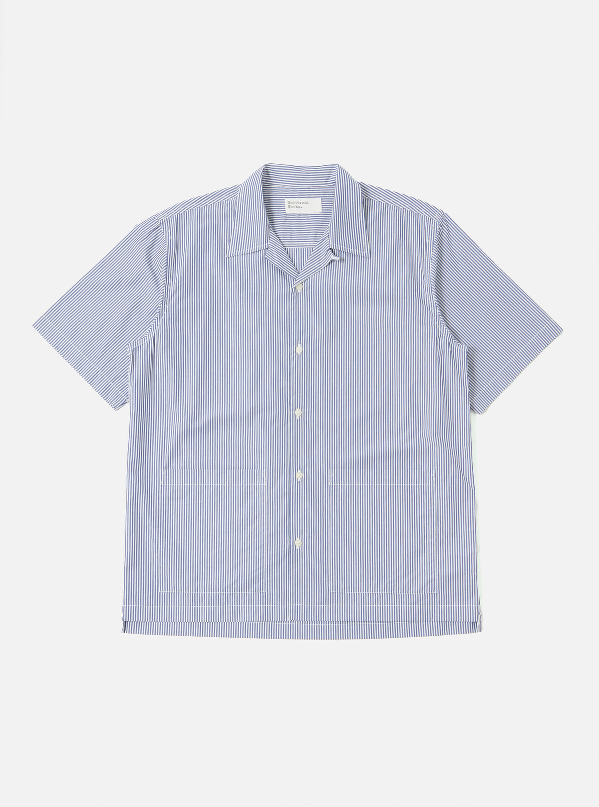 Universal Works Short Pyjama Set in Navy Classic Stripe