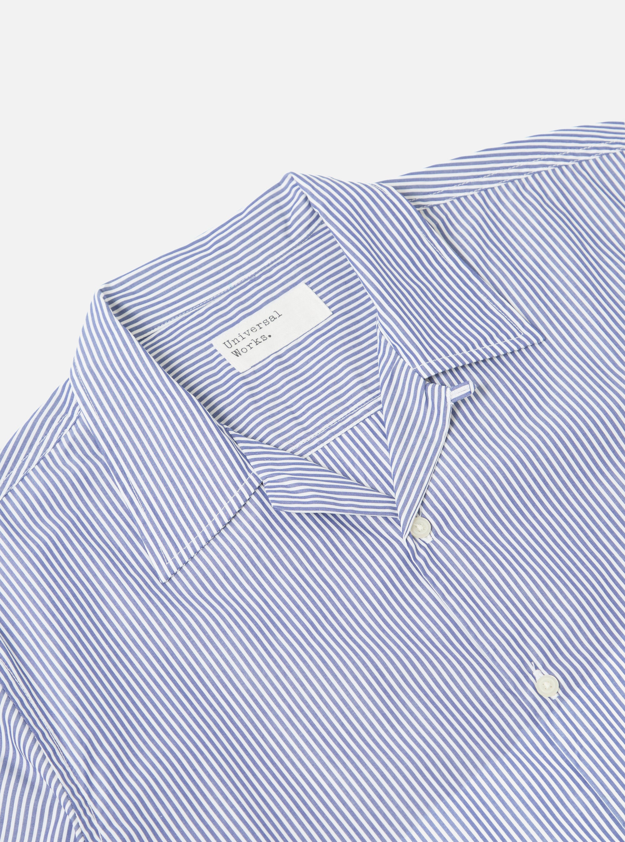 Universal Works Short Pyjama Set in Navy Classic Stripe