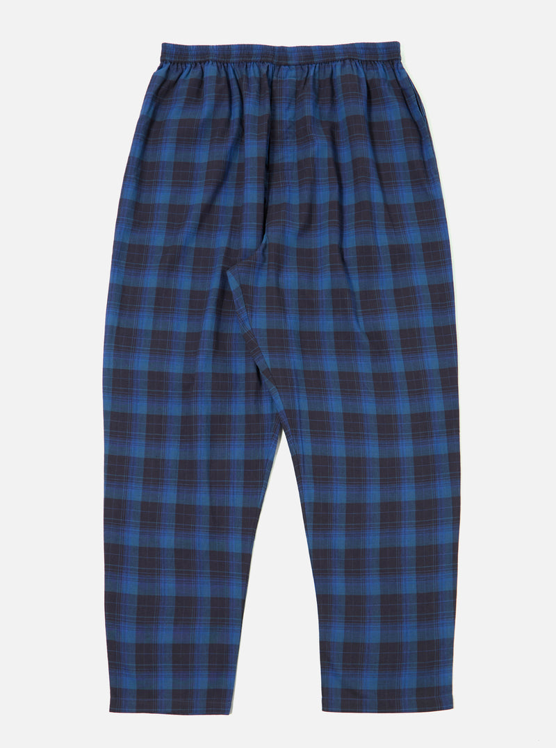 Universal Works Pyjama Pant in Navy/Blue Check