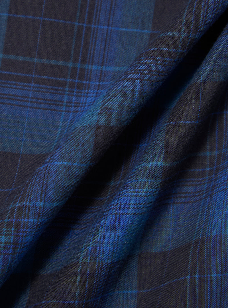 Universal Works Pyjama Pant in Navy/Blue Check