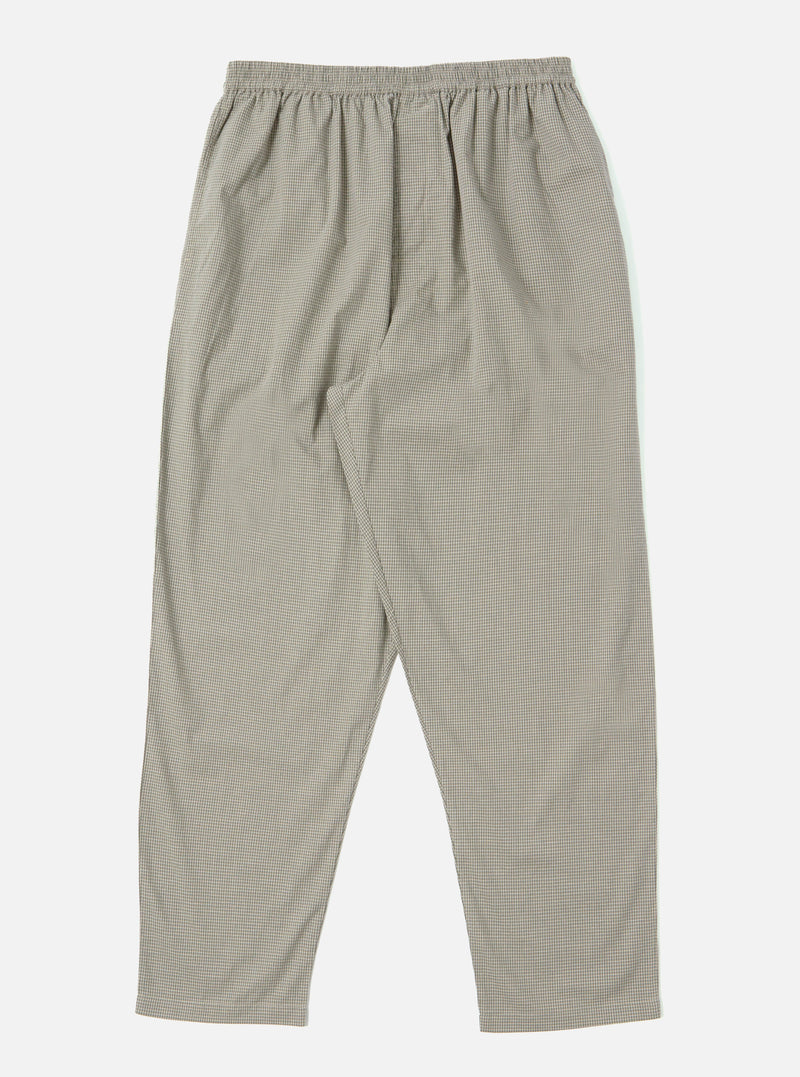 Universal Works Pyjama Pant in Green Tiny Check