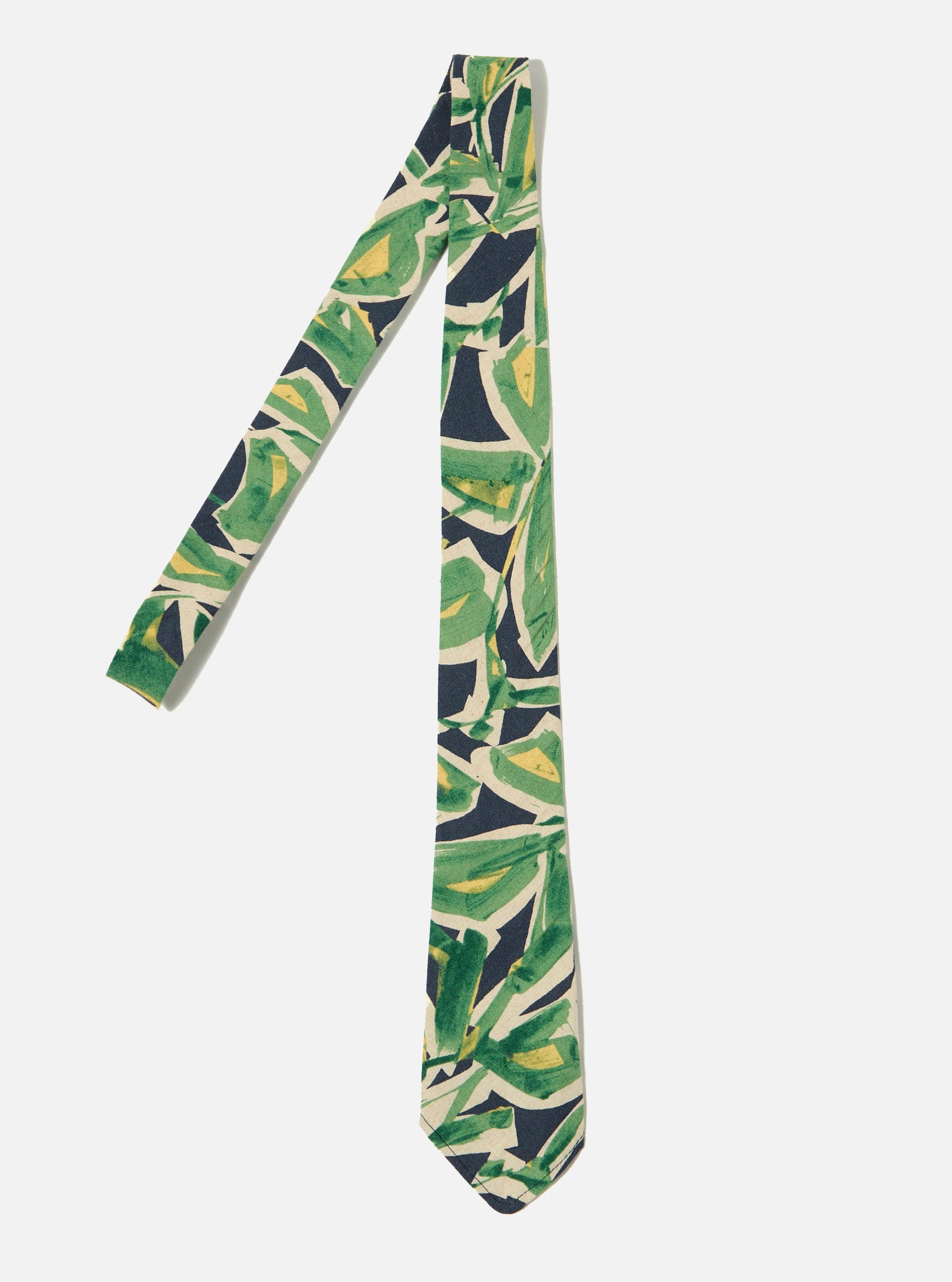 Universal Works Tie in Navy Artist Flower Lincot