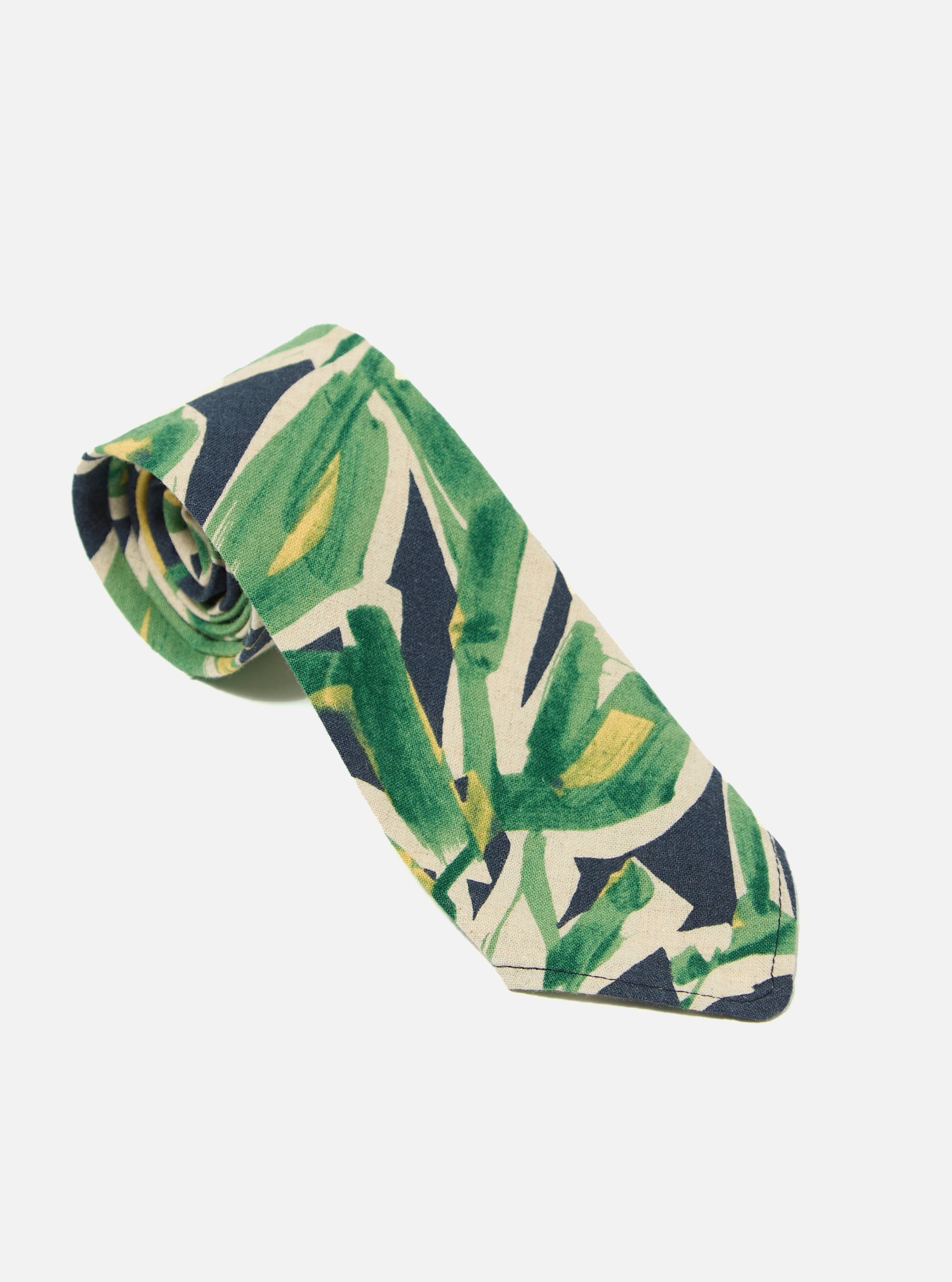 Universal Works Tie in Navy Artist Flower Lincot