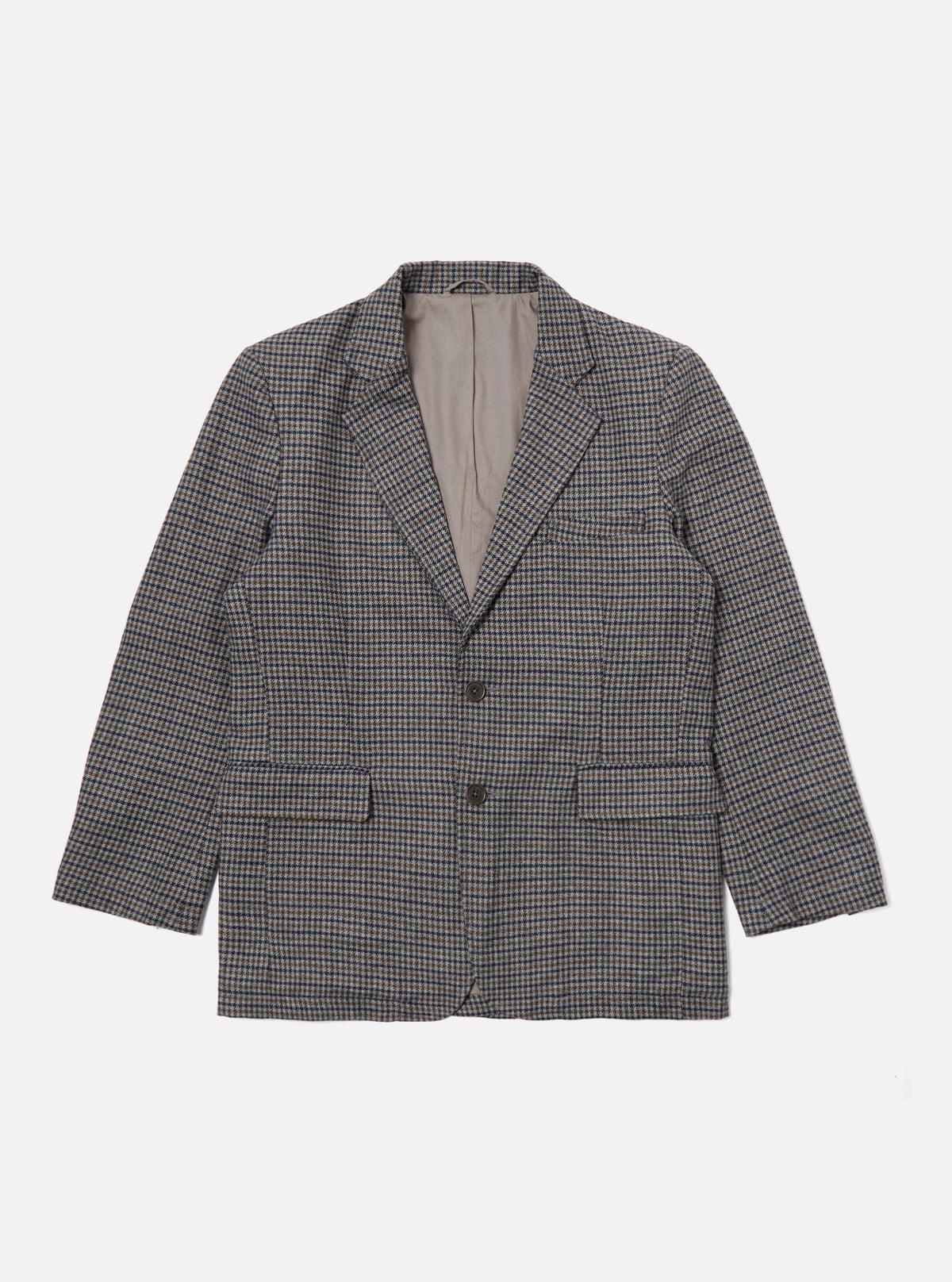 Charcoal Houndstooth Wool Mix Boston Blazer
