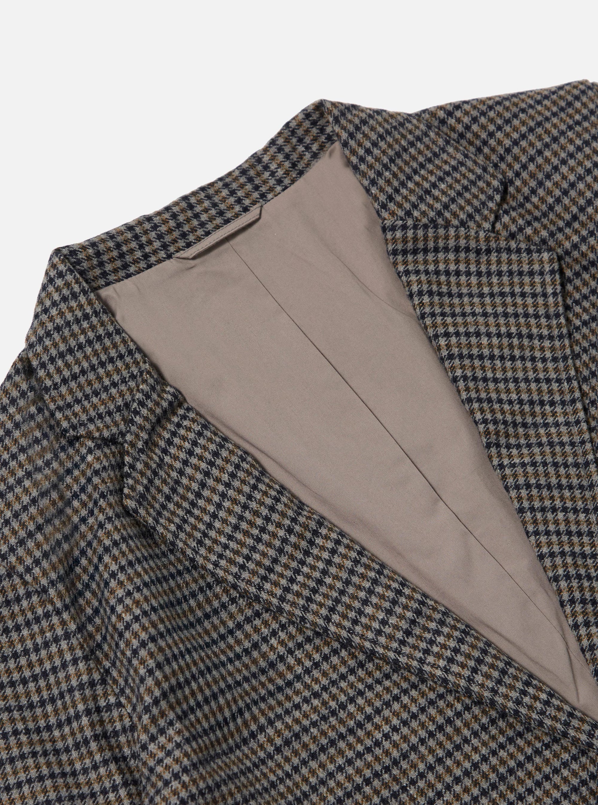 Charcoal Houndstooth Wool Mix Boston Blazer