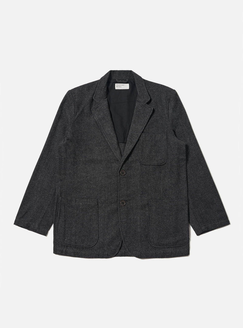 Grey Anders Wool Upcycled Two Button Jacket