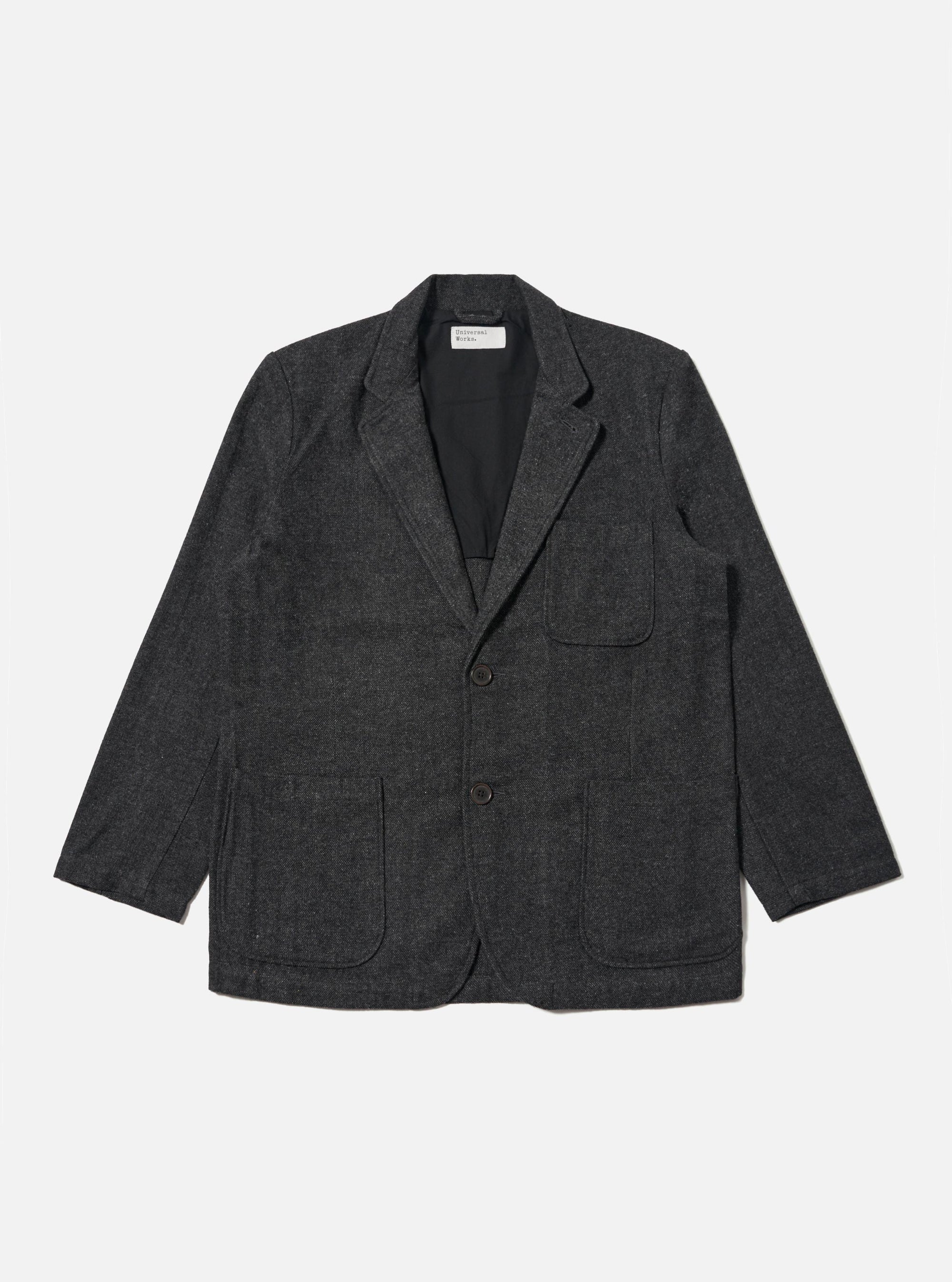 Grey Anders Wool Upcycled Two Button Jacket