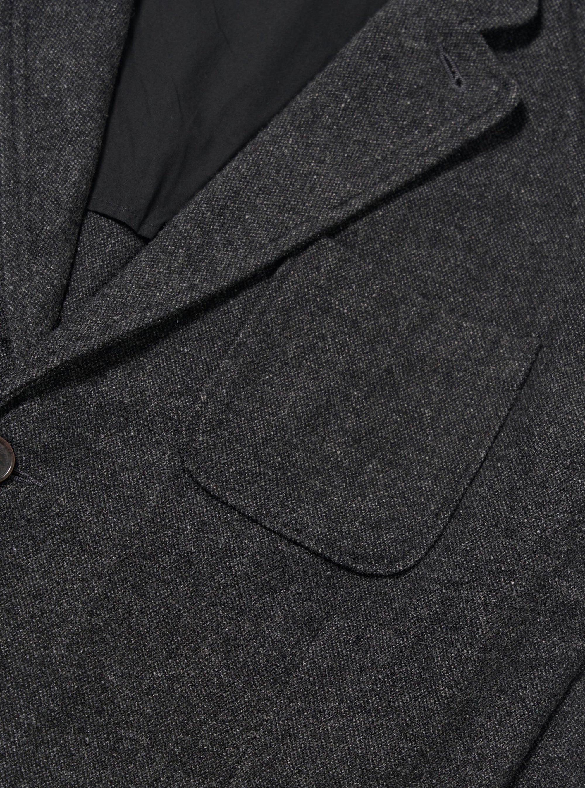 Grey Anders Wool Upcycled Two Button Jacket