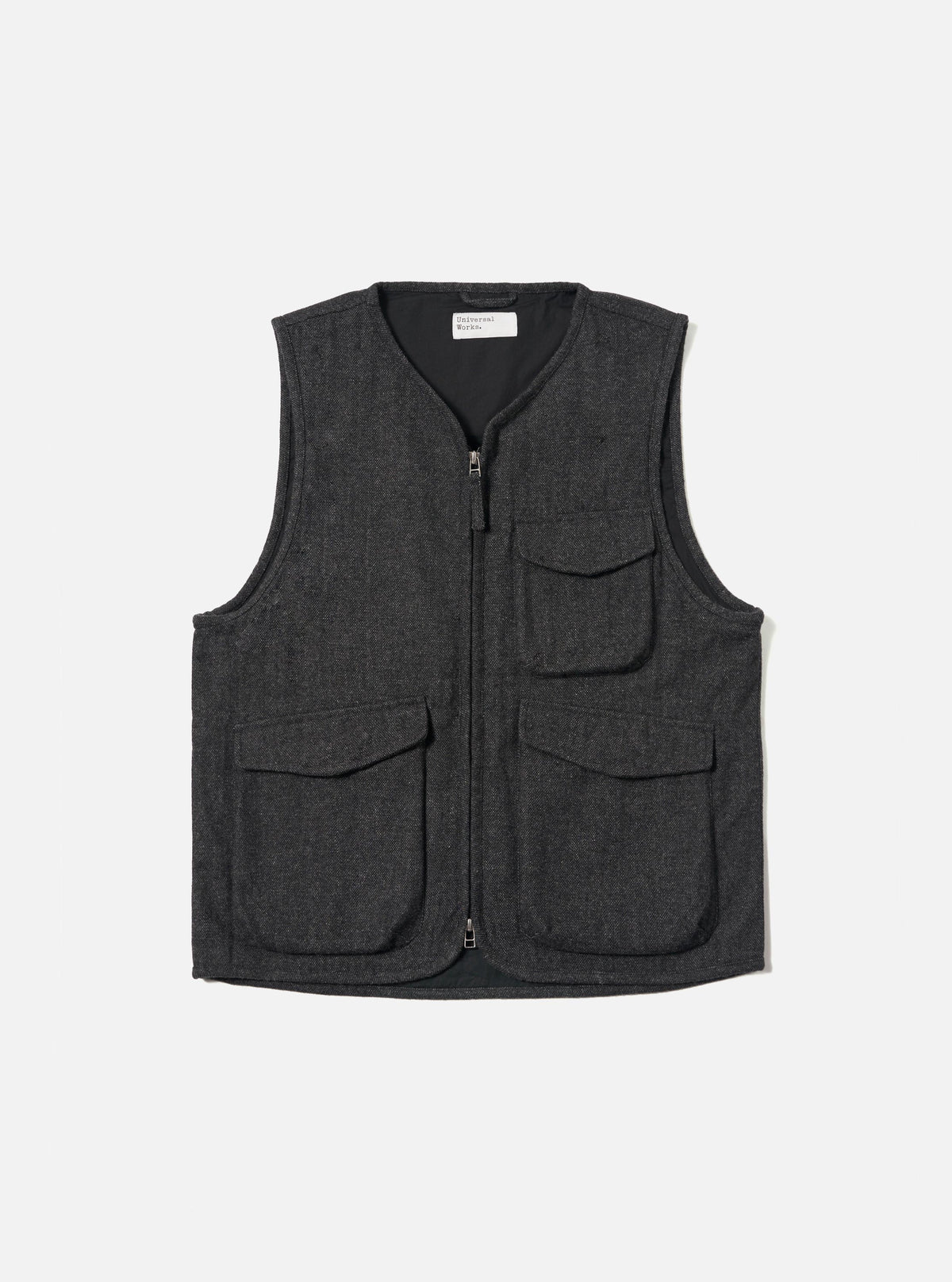 Grey Anders Wool Upcycled Parachute Liner Gilet